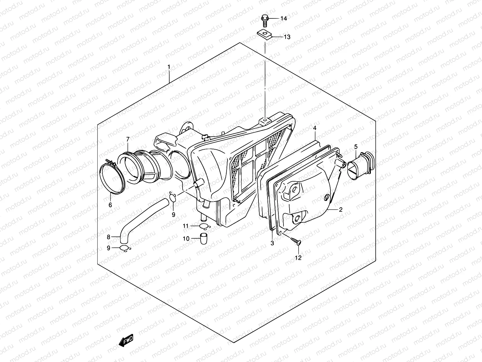 11 - AIR CLEANER (MODEL K3/K4/K5/K6)
