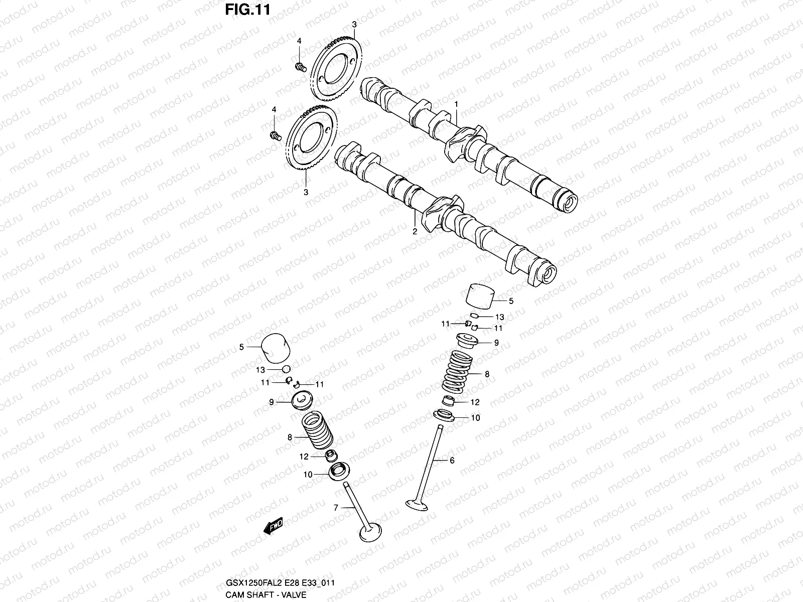 11 - CAM SHAFT - VALVE