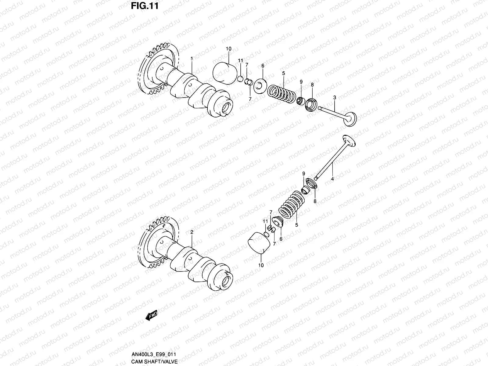 11 - CAM SHAFT/VALVE
