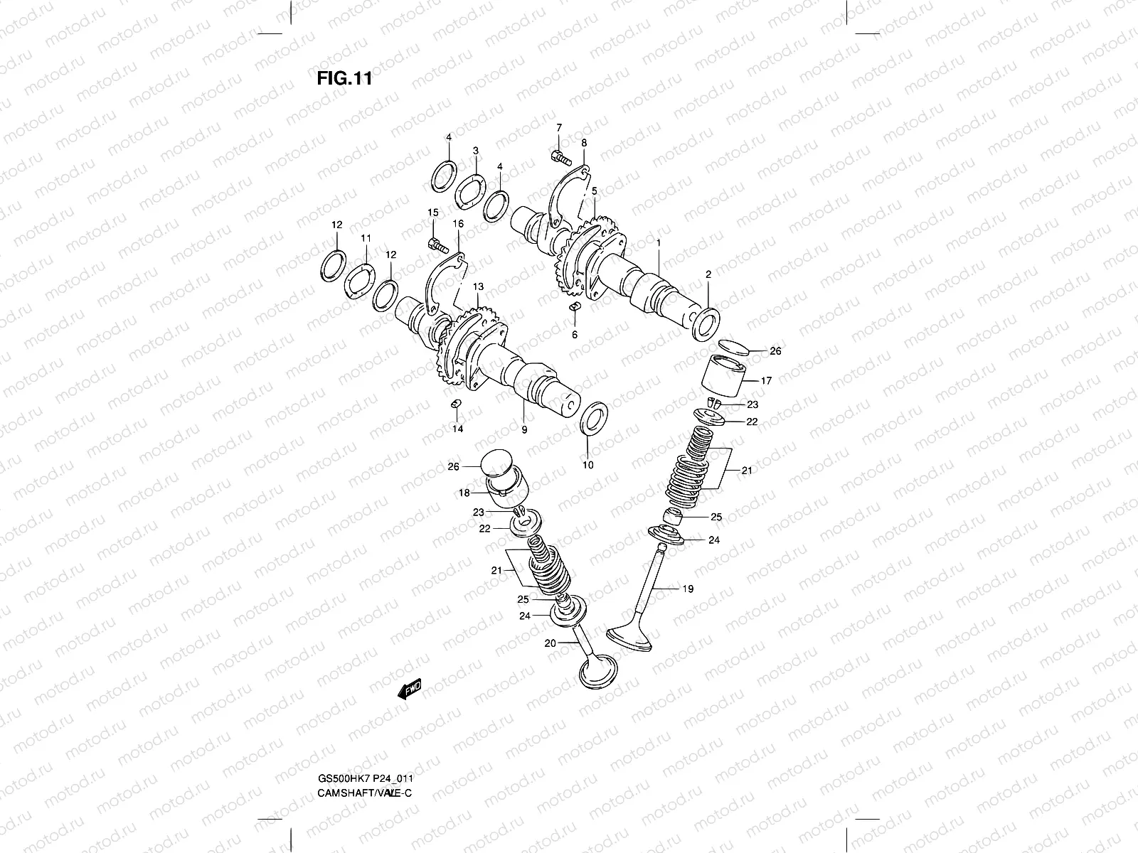 11 - CAMSHAFT-VALVE