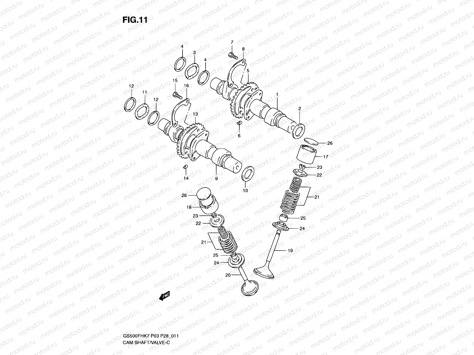 11 - CAMSHAFT - VALVE