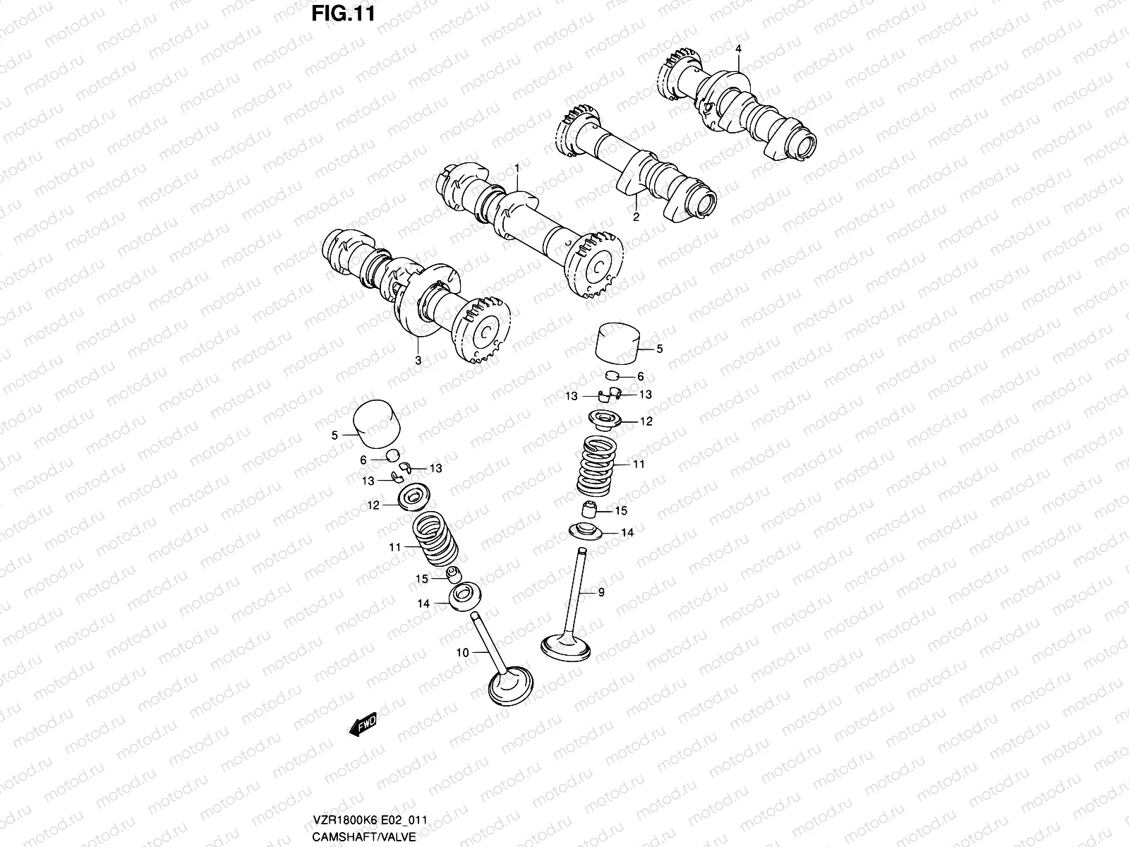11 - CAMSHAFT - VALVE