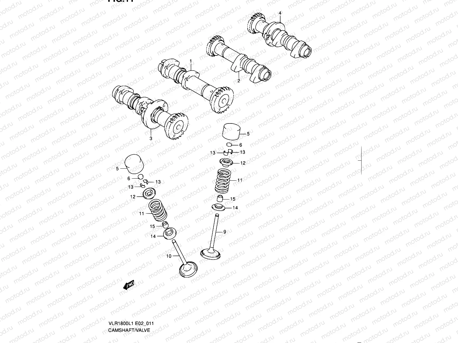 11 - CAMSHAFT - VALVE