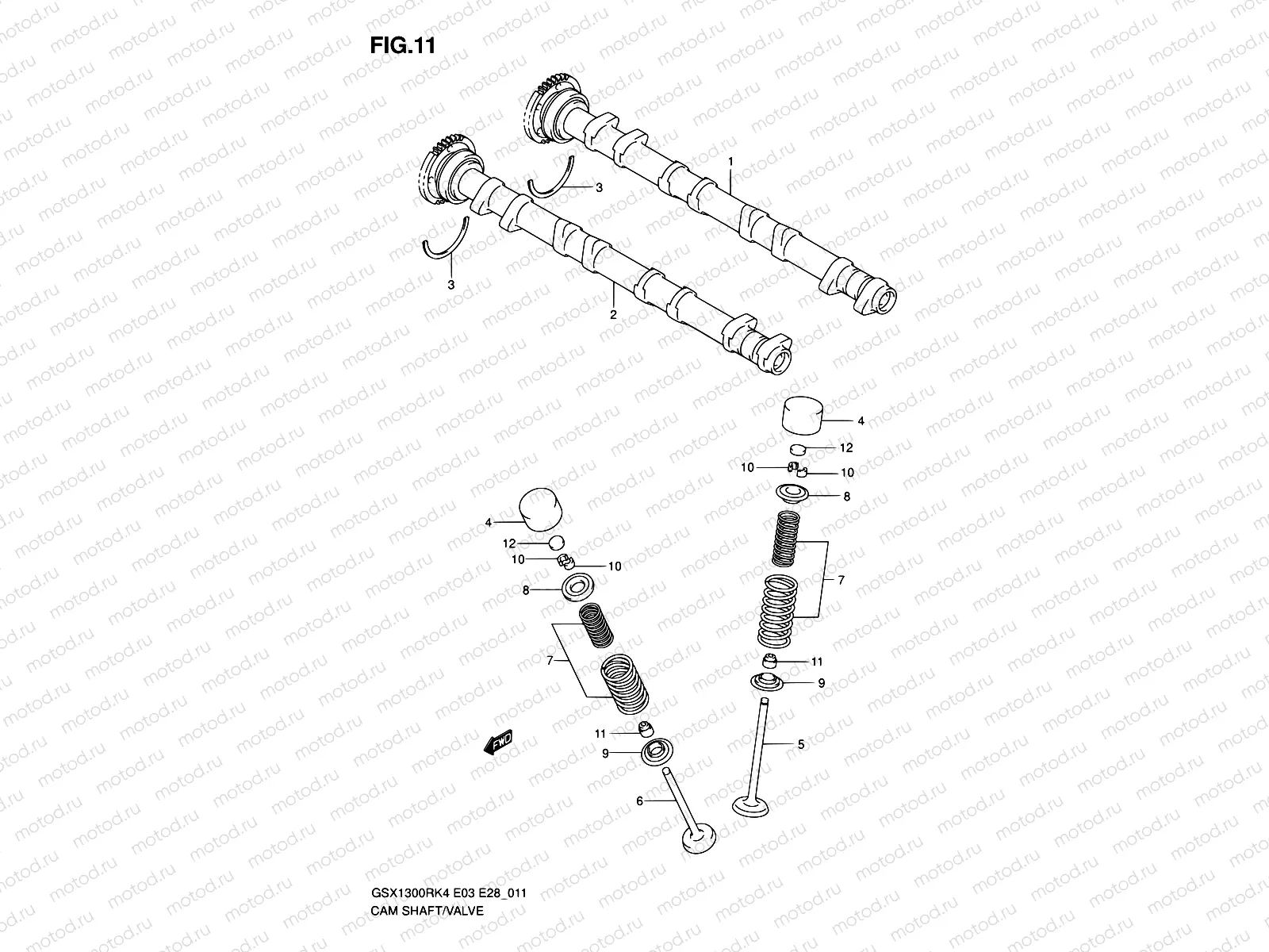 11 - CAMSHAFT - VALVE