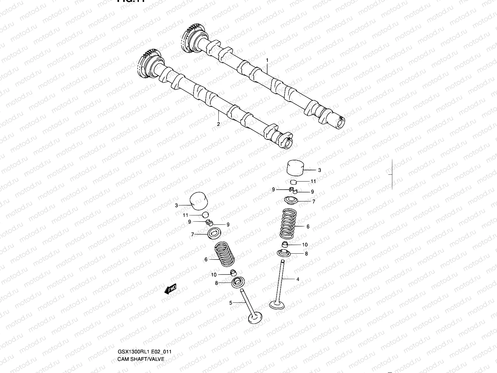 11 - CAMSHAFT/VALVE