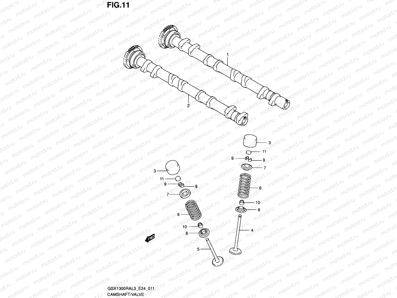 11 - CAMSHAFT/VALVE