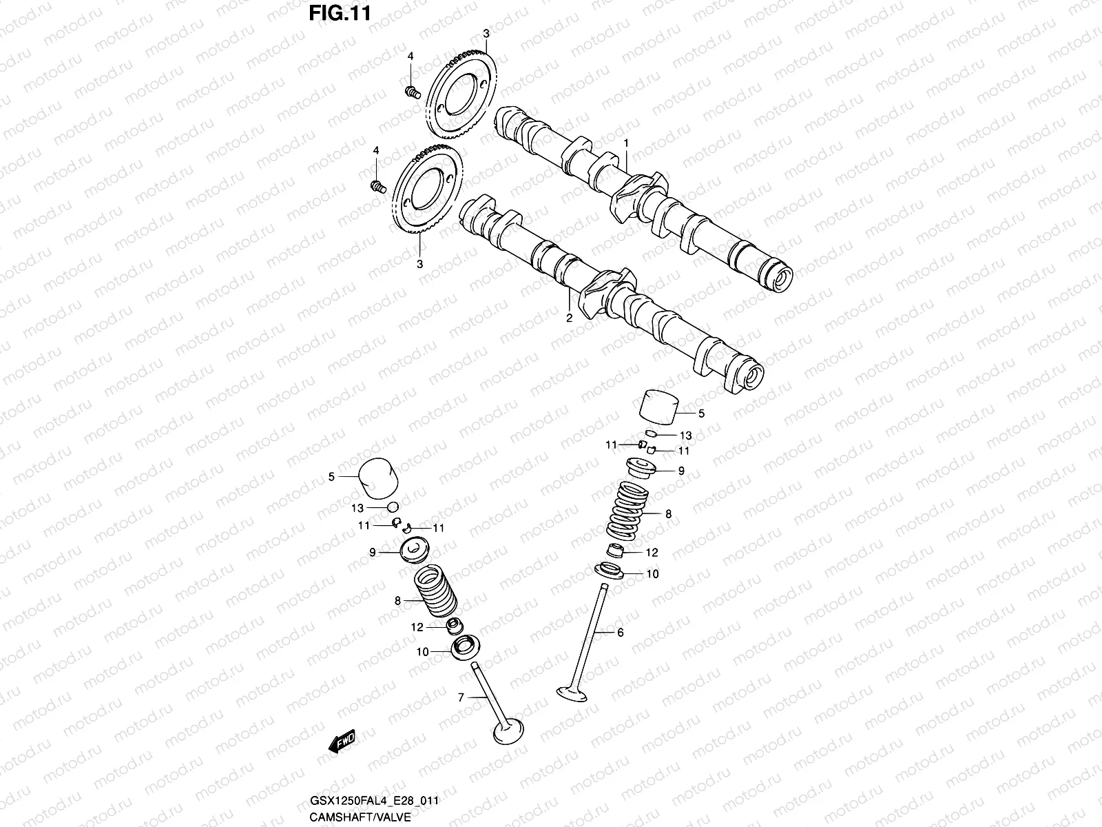 11 - CAMSHAFT/VALVE