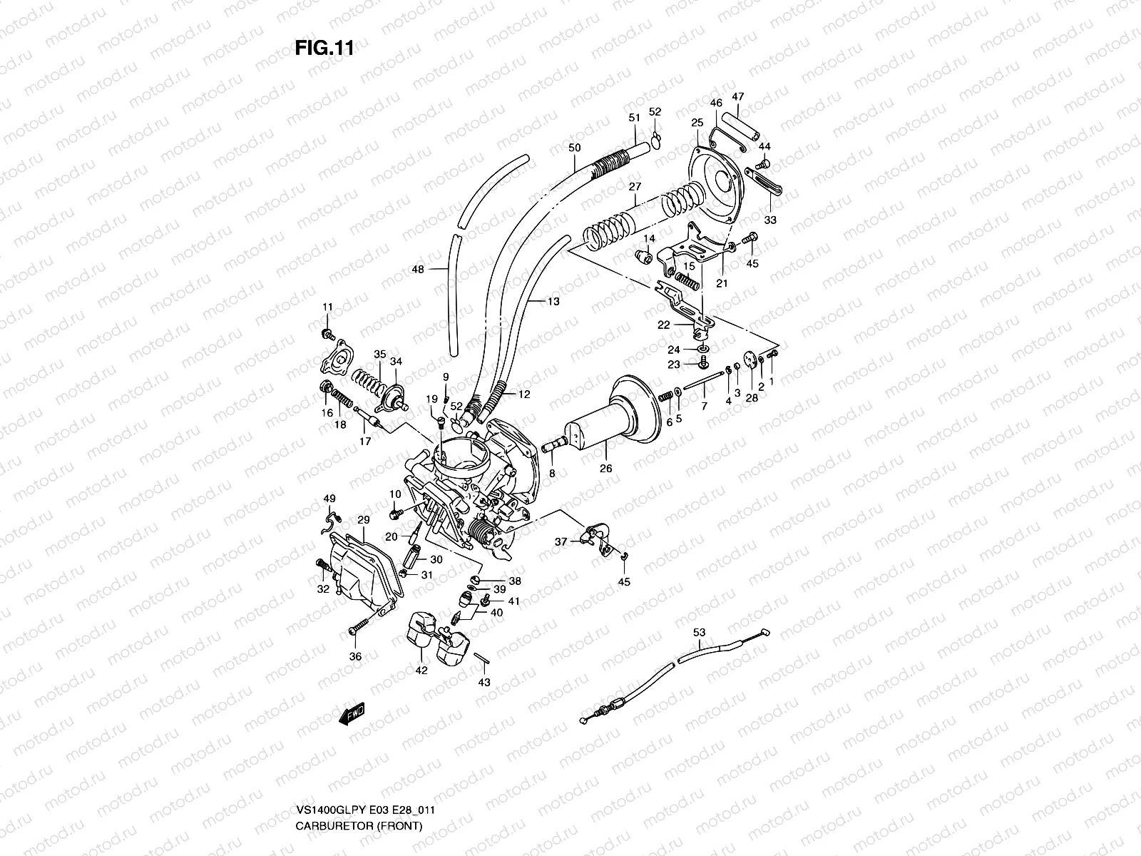 11 - CARBURETOR (FRONT)