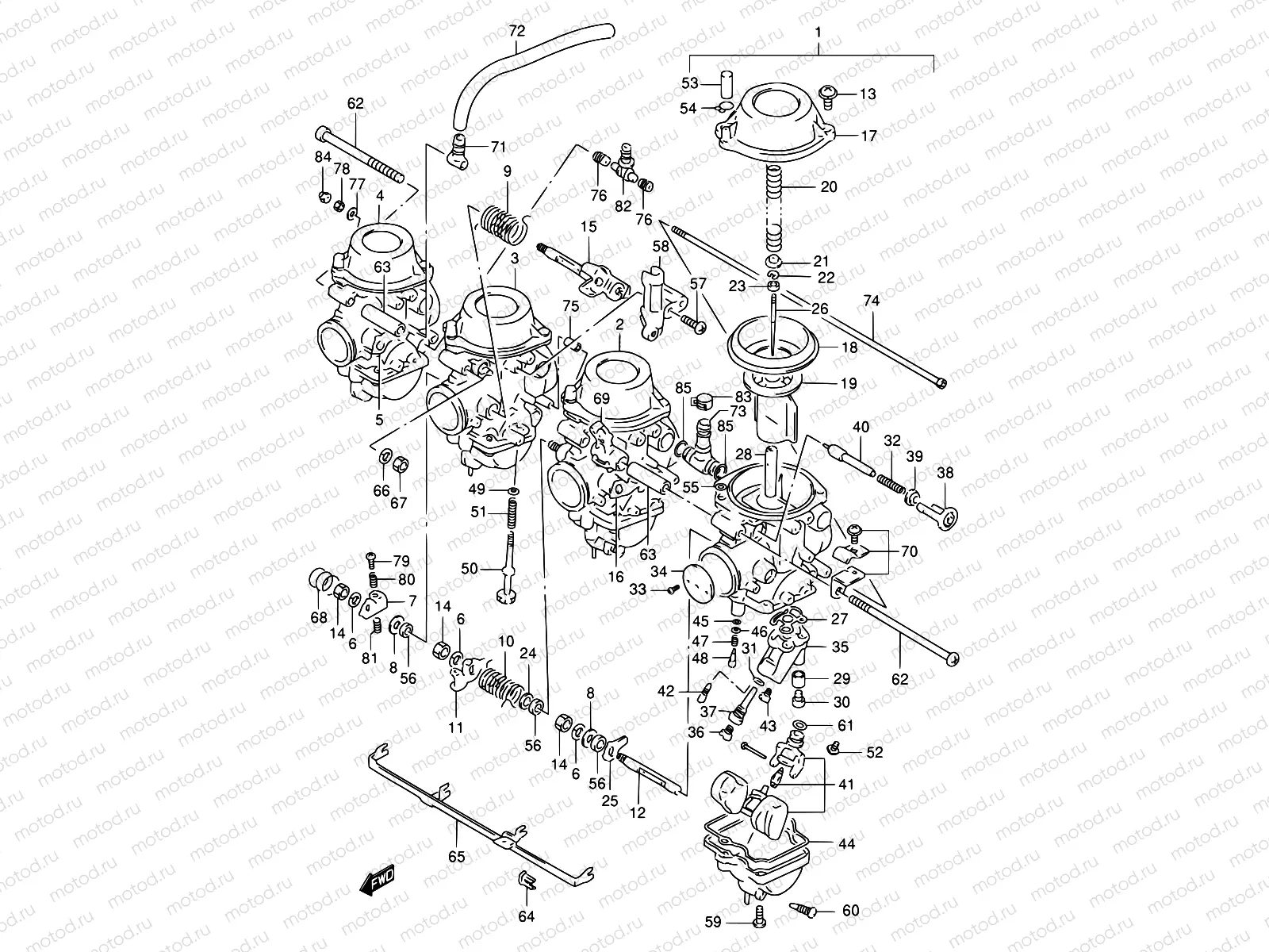 11 - CARBURETOR (GSX-R400RL/RM/RN/RP/RR)
