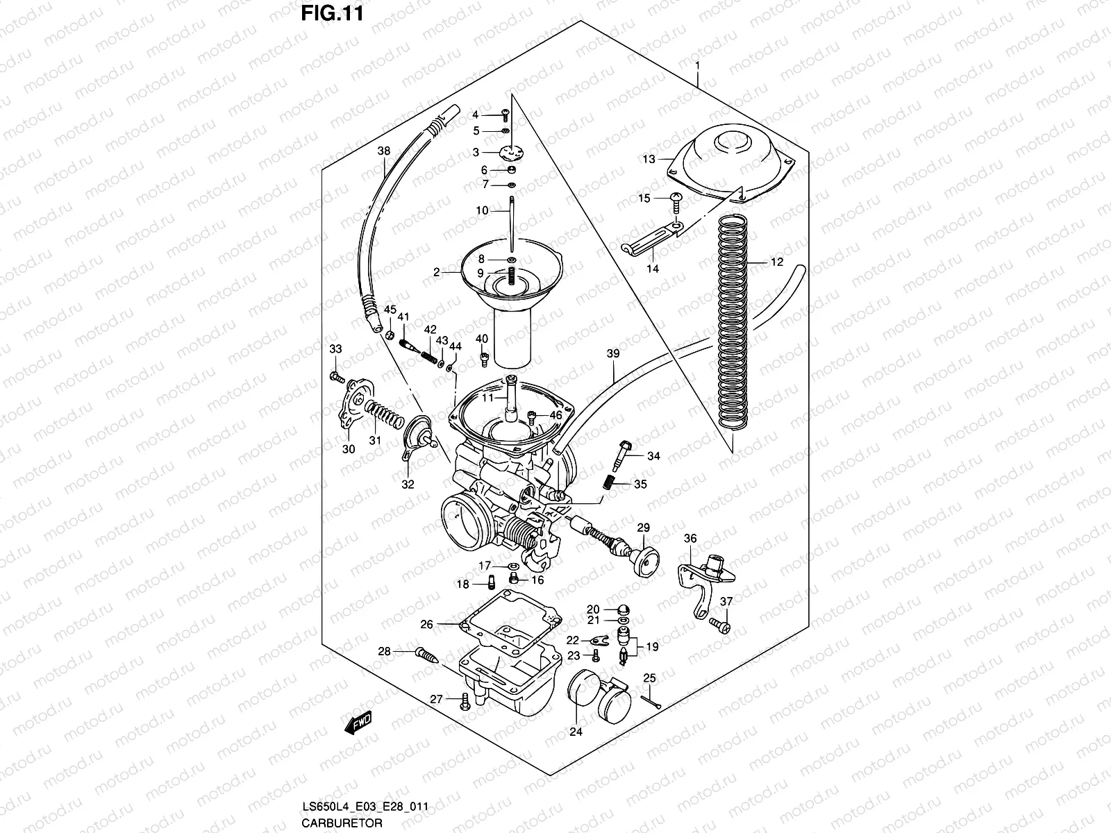 11 - CARBURETOR (LS650L4 E03)