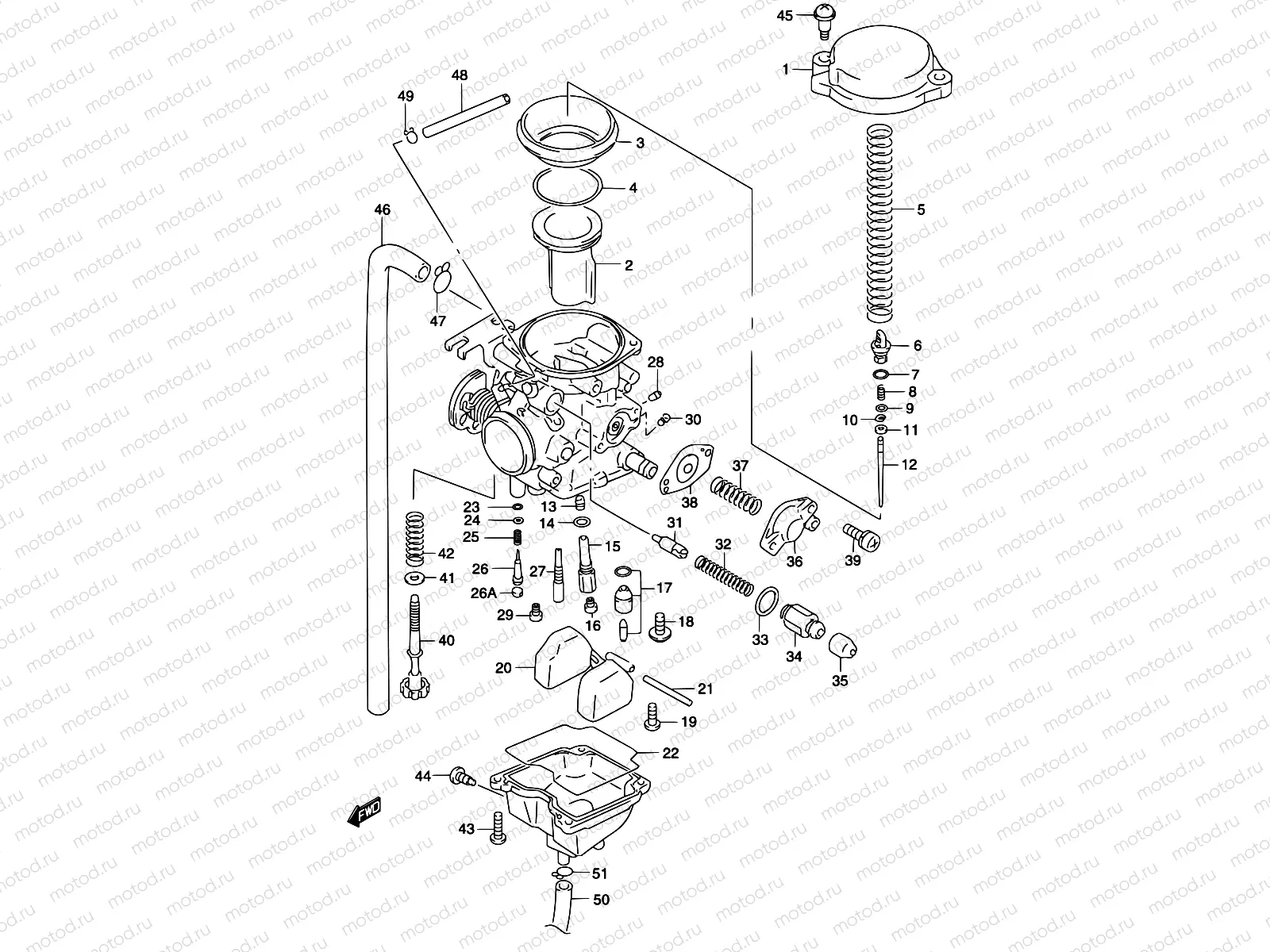 11 - CARBURETOR (MODEL K2)