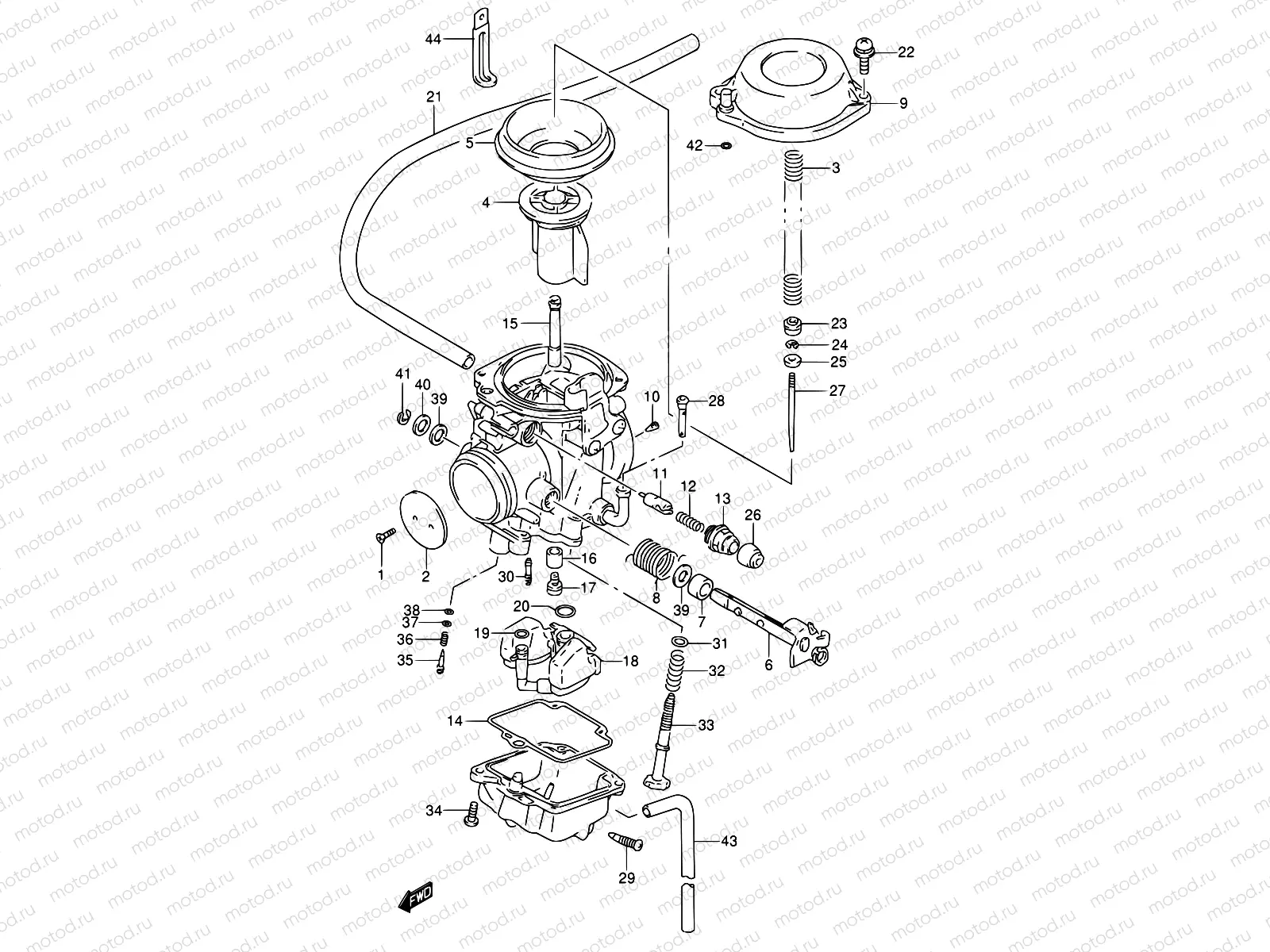 11 - CARBURETOR (MODEL M)
