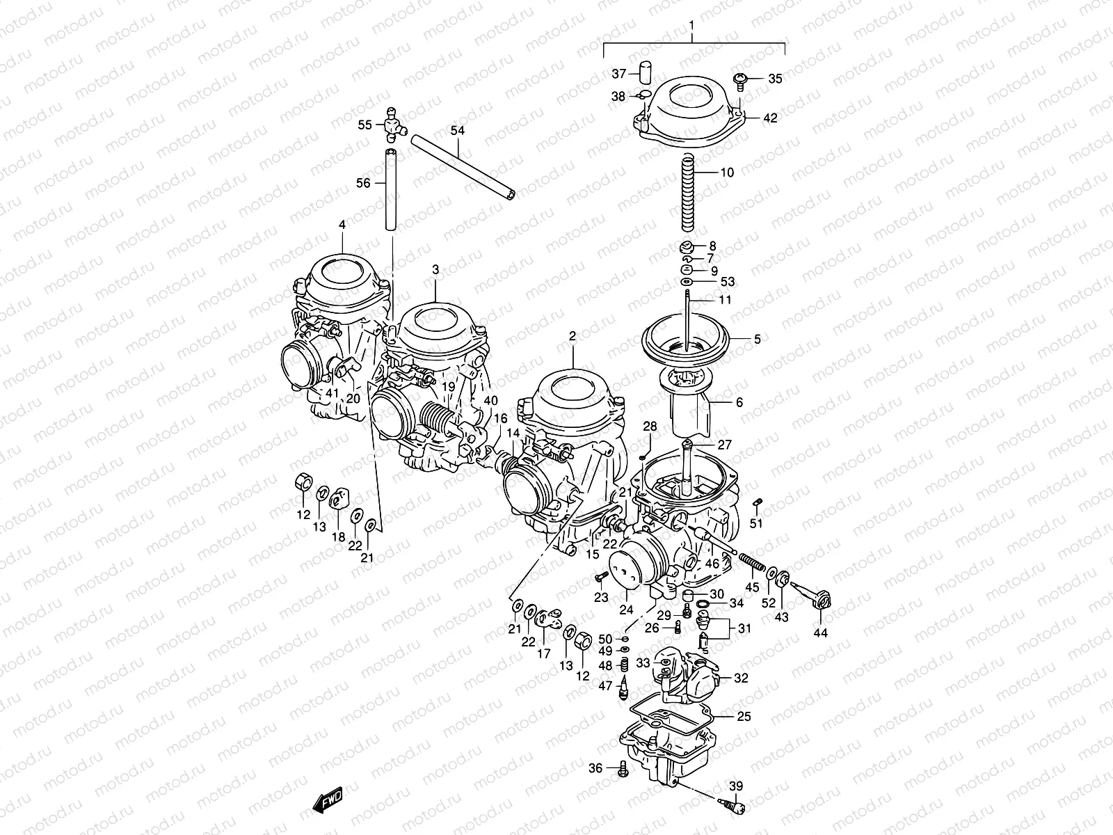11 - CARBURETOR (MODEL P/R)