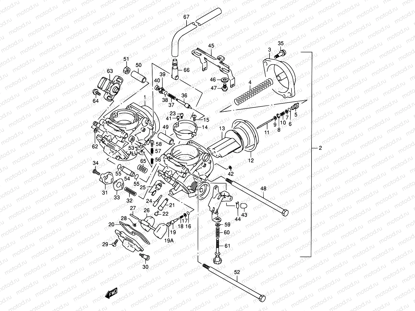 11 - CARBURETOR (MODEL W/X/Y)