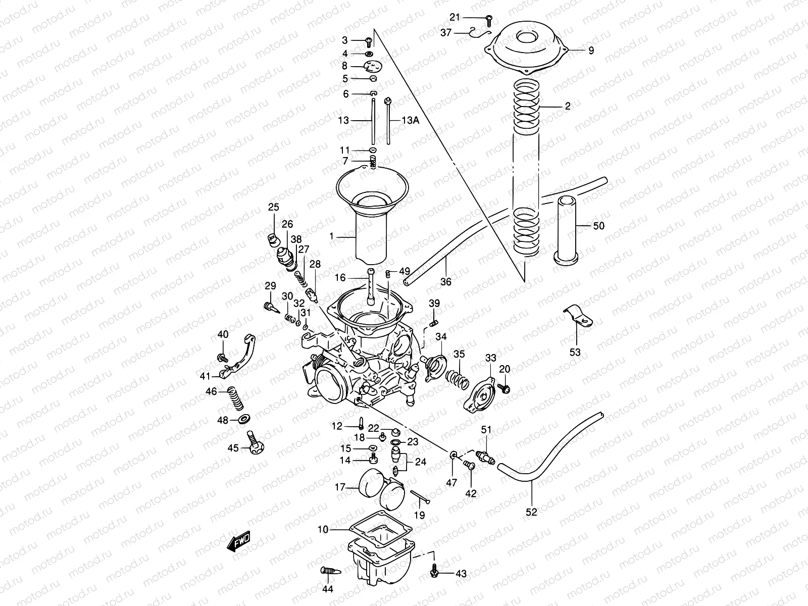 11 - CARBURETOR (REAR)