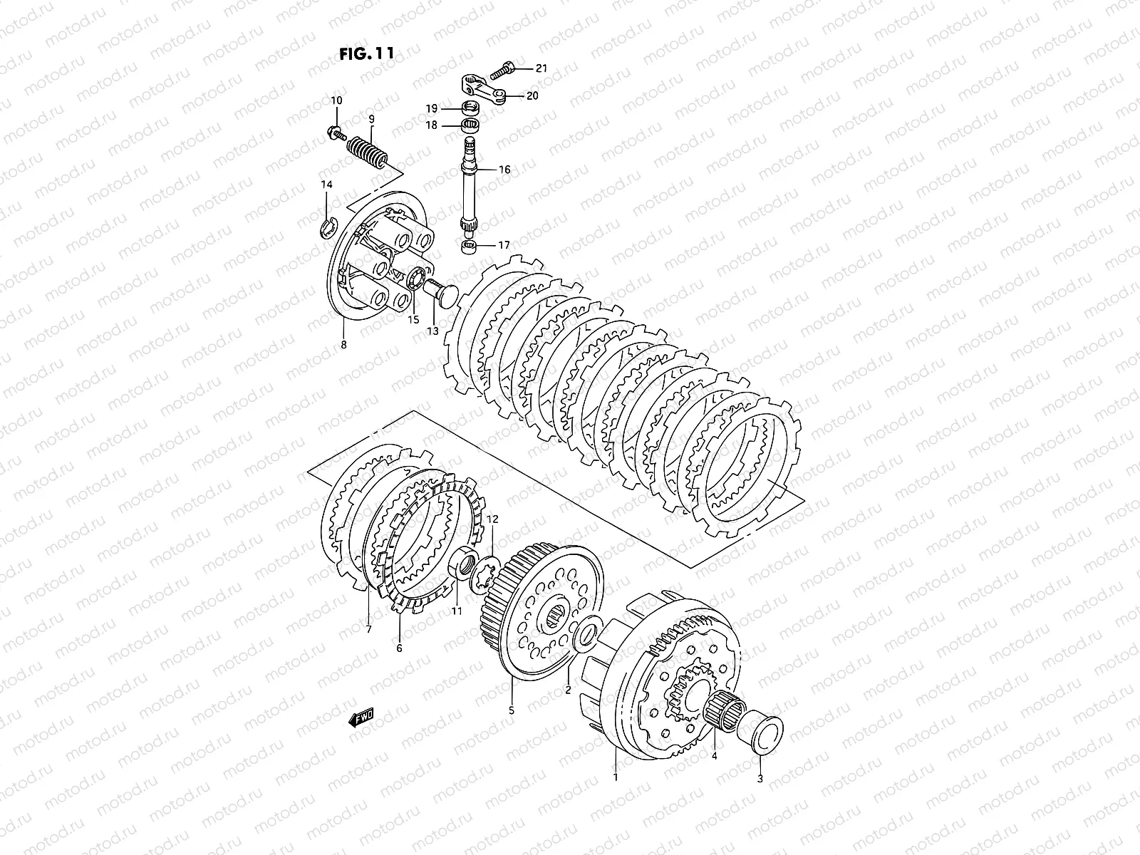 11 - CLUTCH (MODEL P)