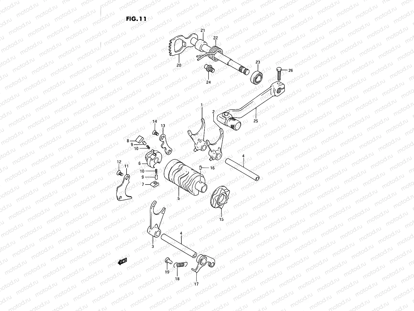 11 - GEAR SHIFTING (MODEL G/H)