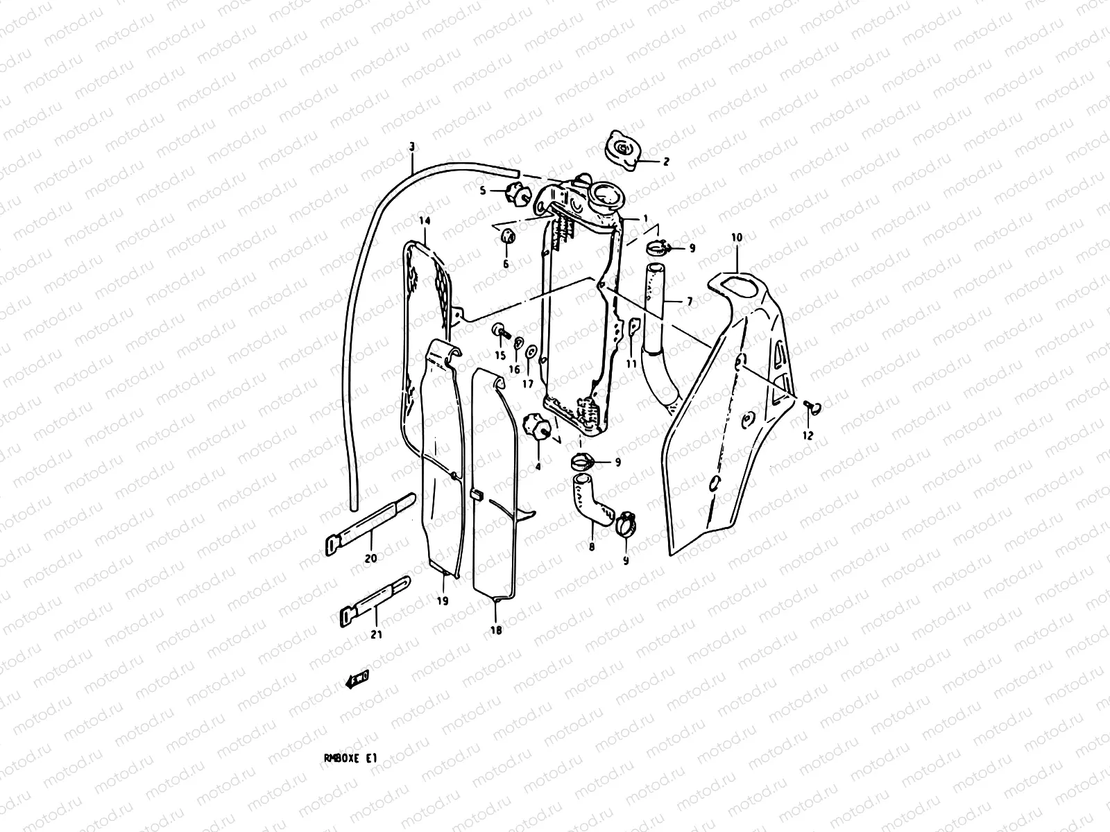 11 - RADIATOR (MODEL E)
