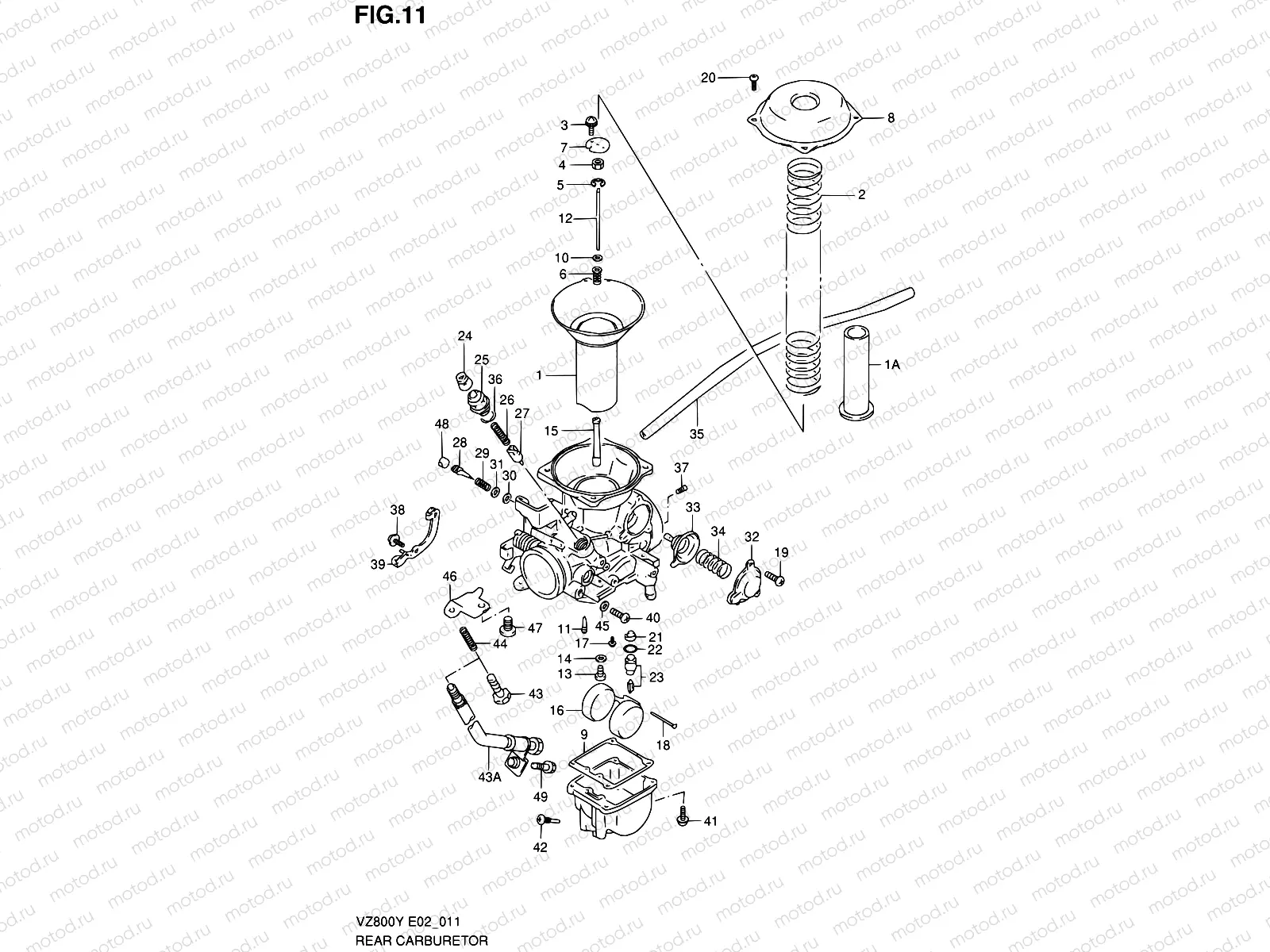 11 - REAR CARBURETOR