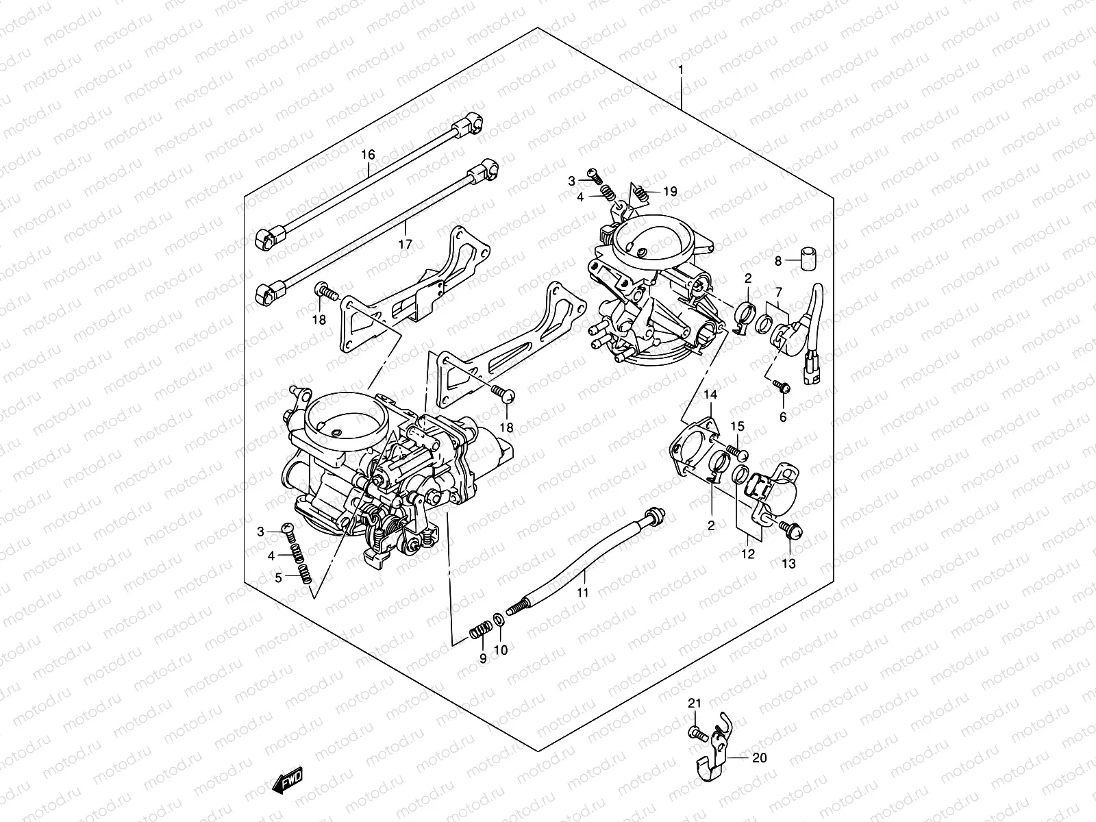 11 - THROTTLE BODY (MODEL K3/K4/K5/K6)
