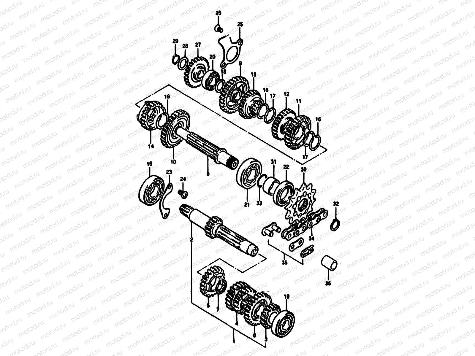 11 - TRANSMISSION (MODEL E)