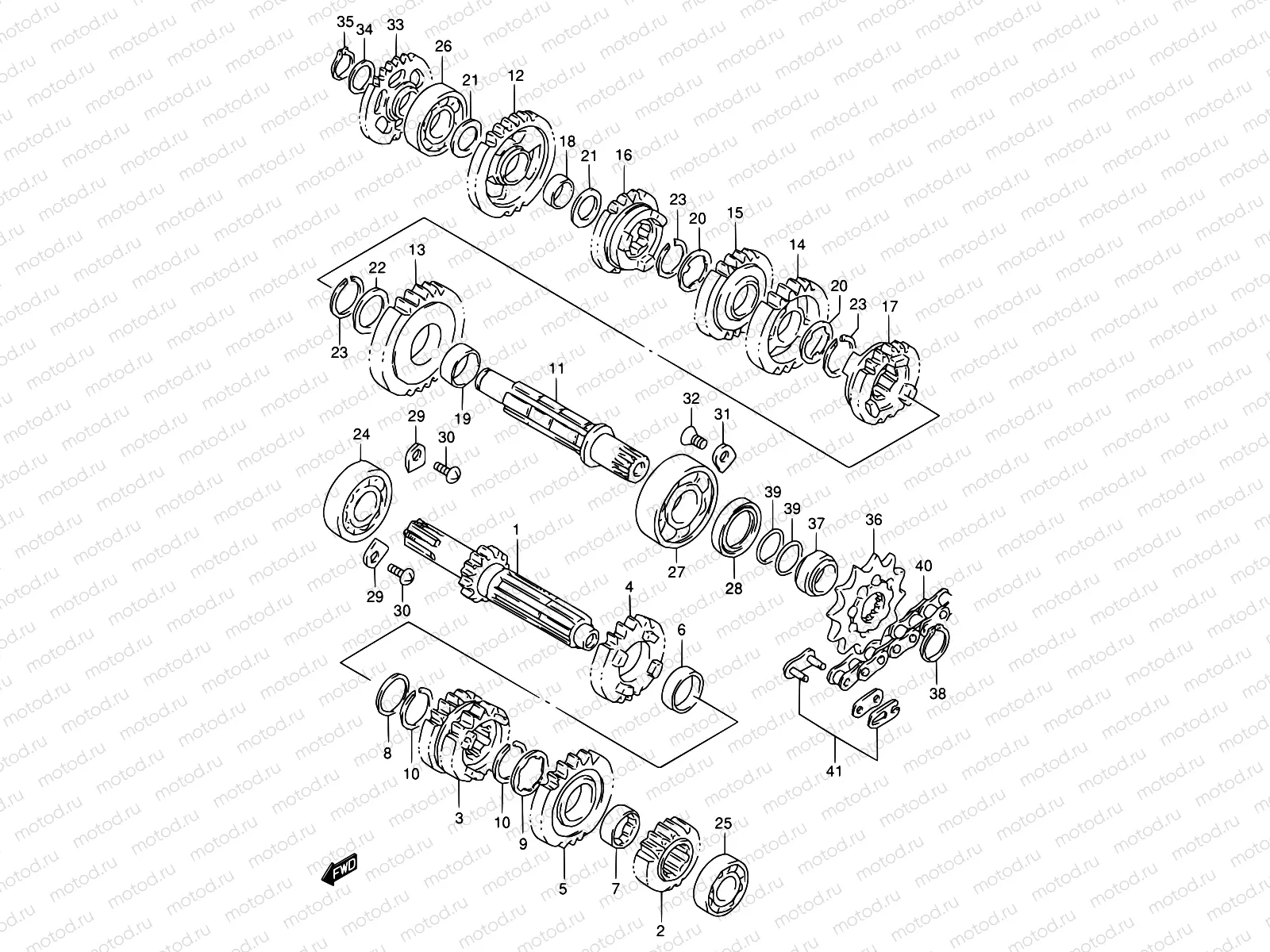 11 - TRANSMISSION (MODEL T/V)