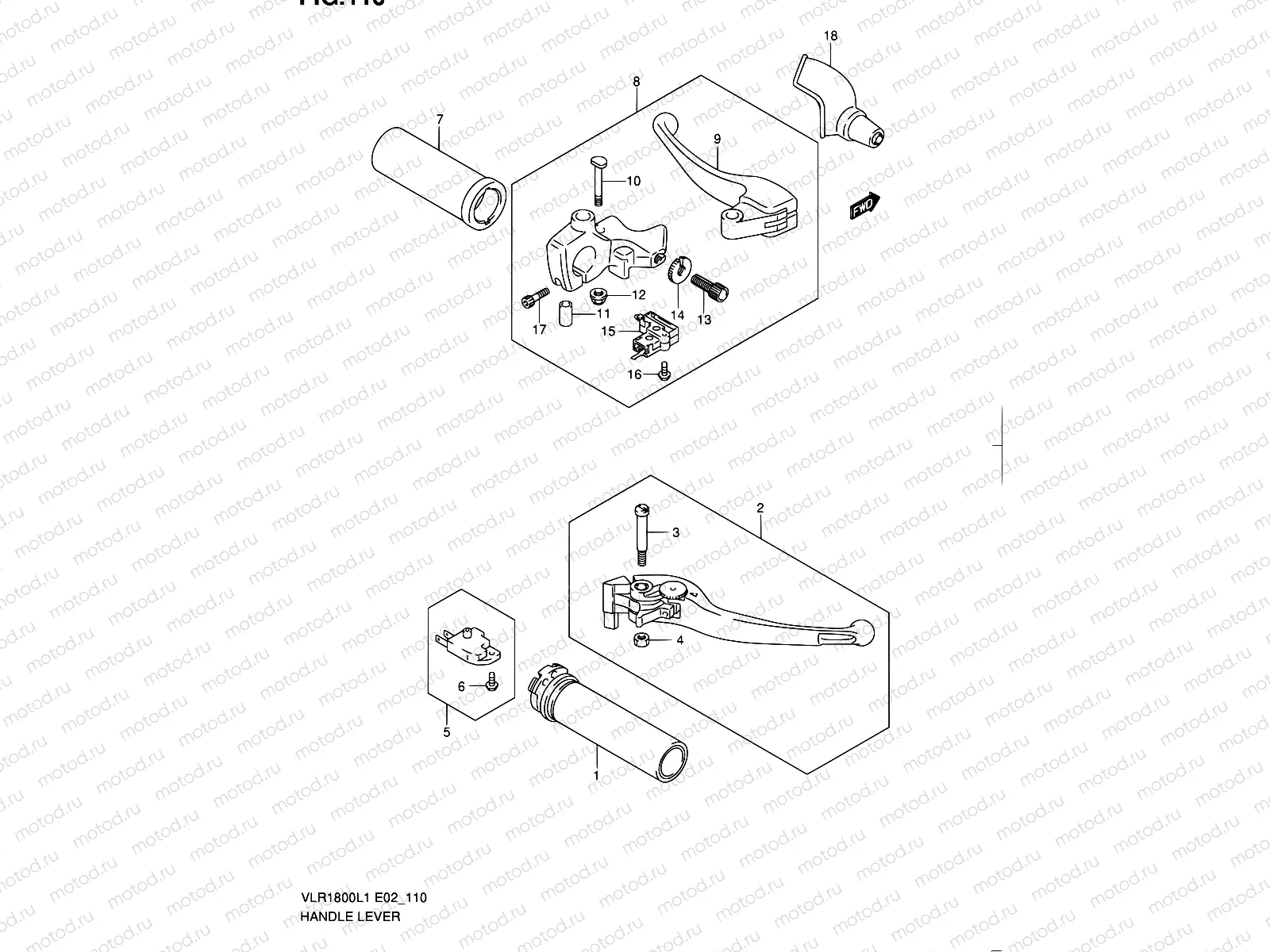 110 - HANDLE LEVER