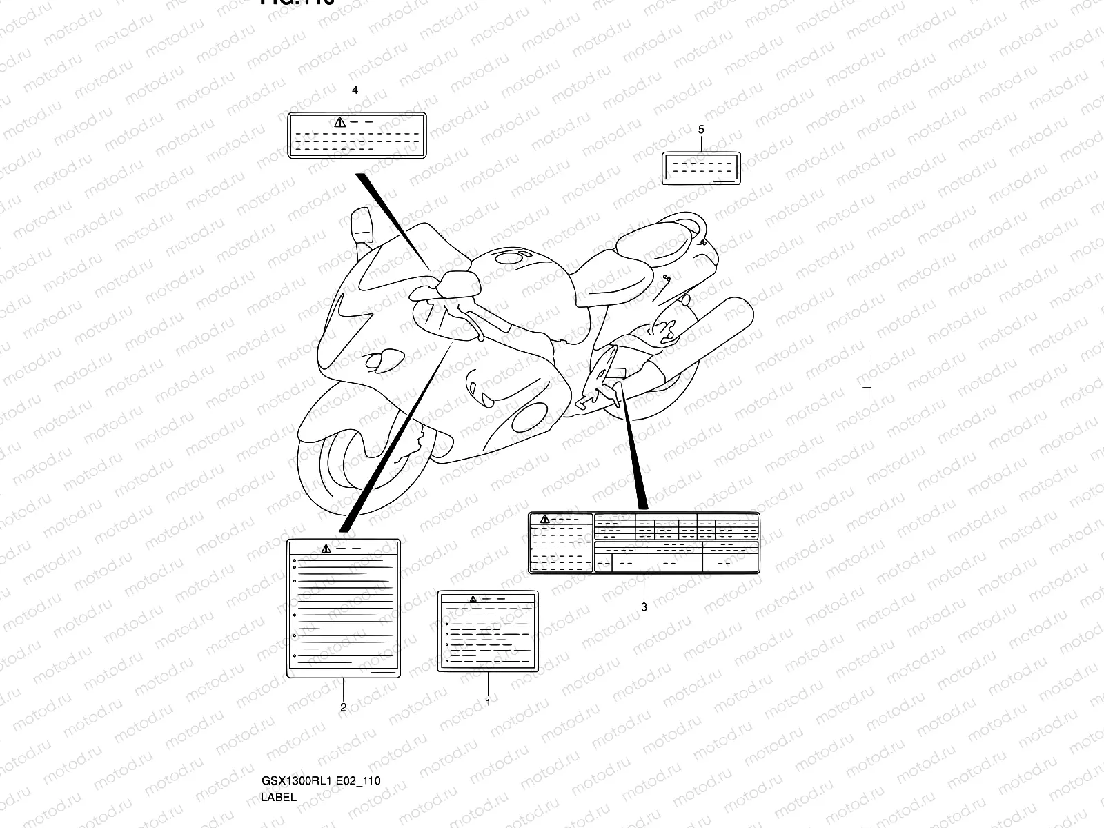 110 - LABEL (GSX1300RL1 E51)