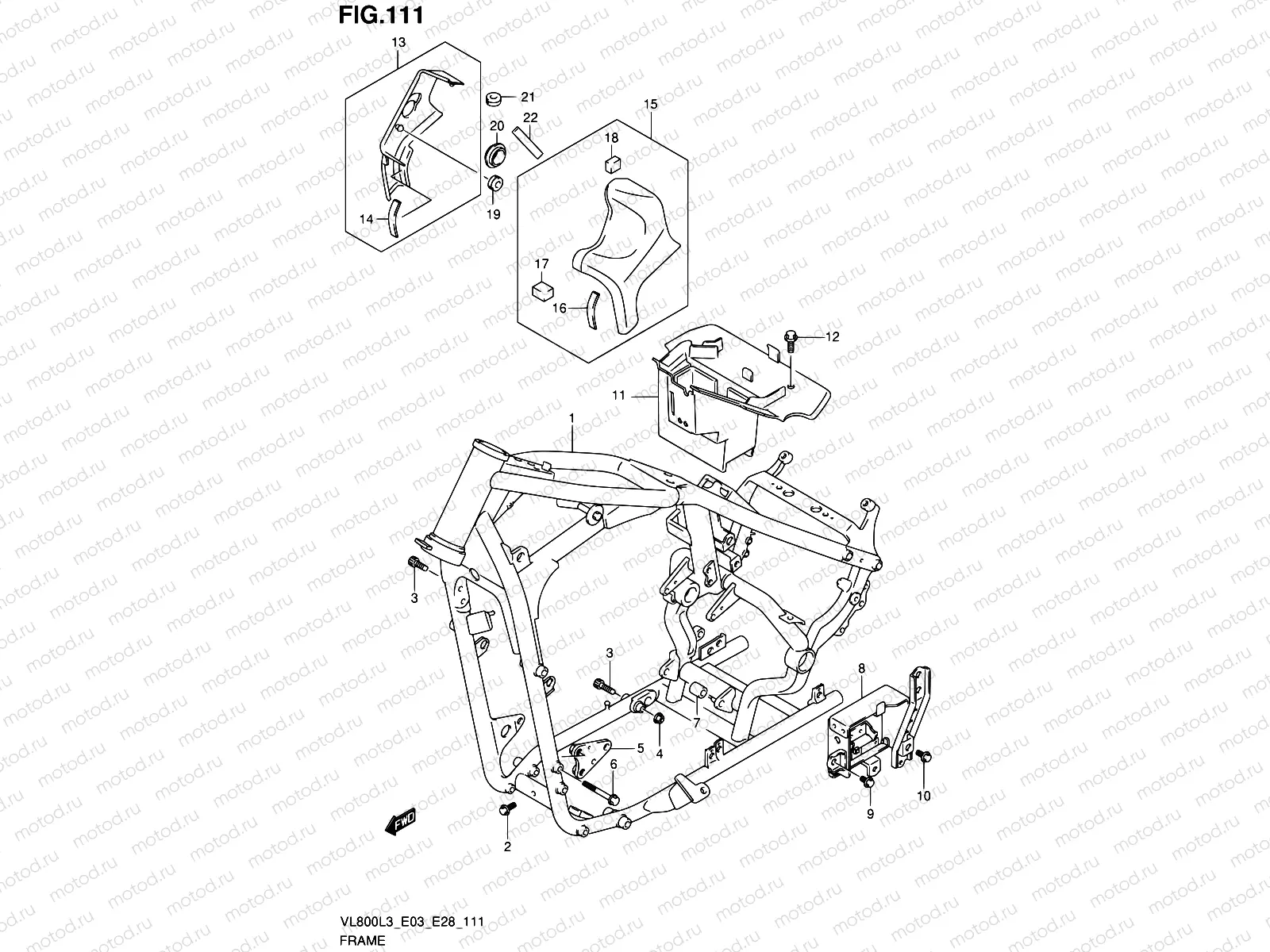 111 - FRAME (VL800CL3 E28)