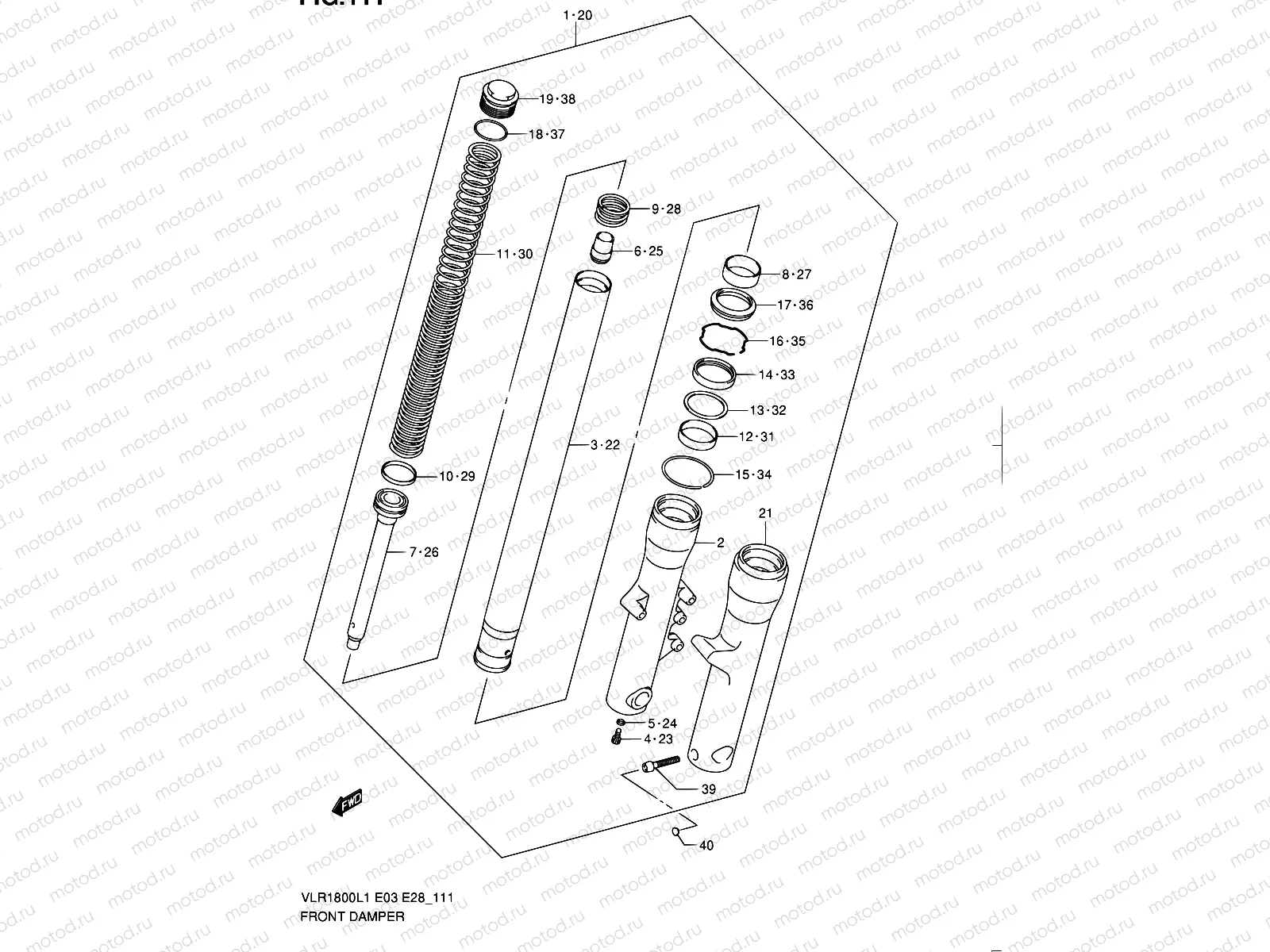 111 - FRONT DAMPER