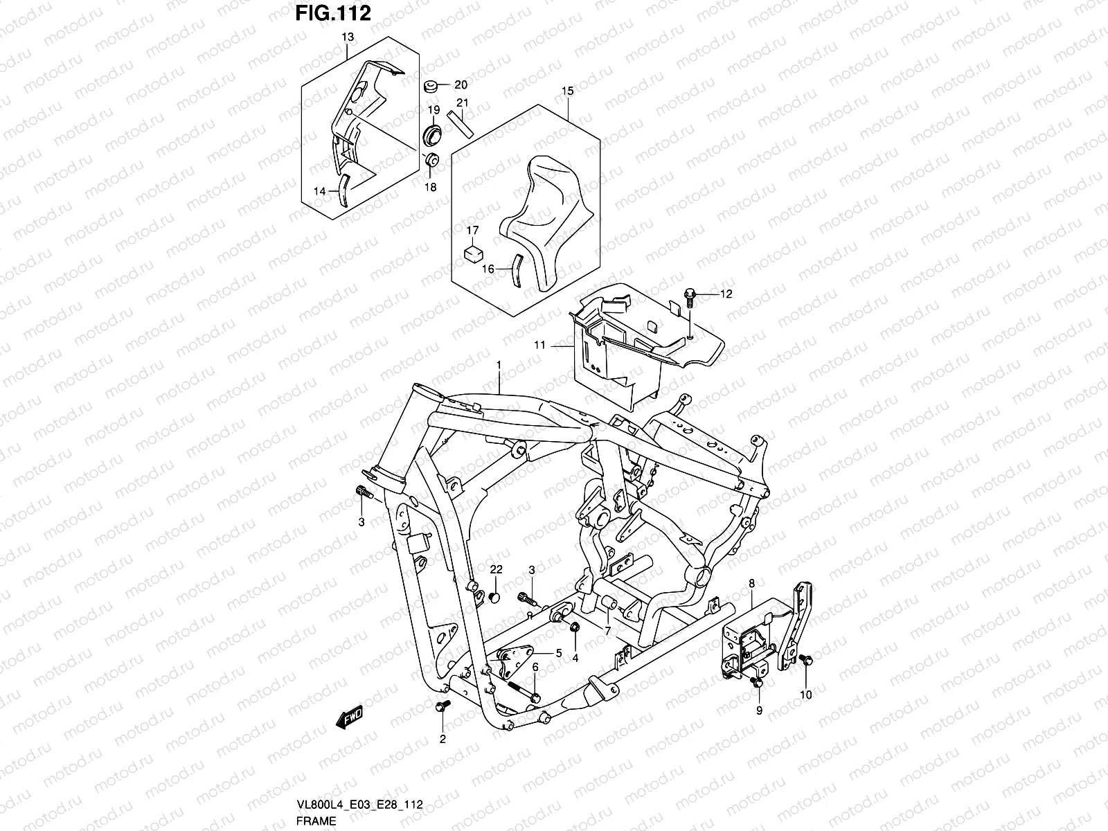 112 - FRAME (VL800CL4 E33)