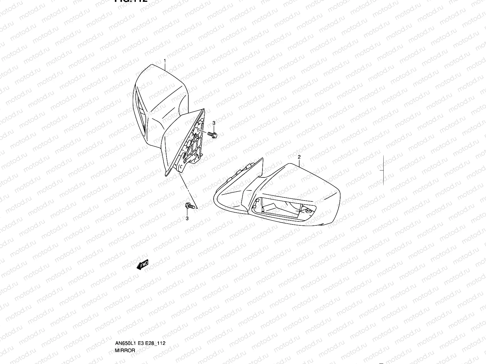 112 - MIRROR (AN650L1 E03)