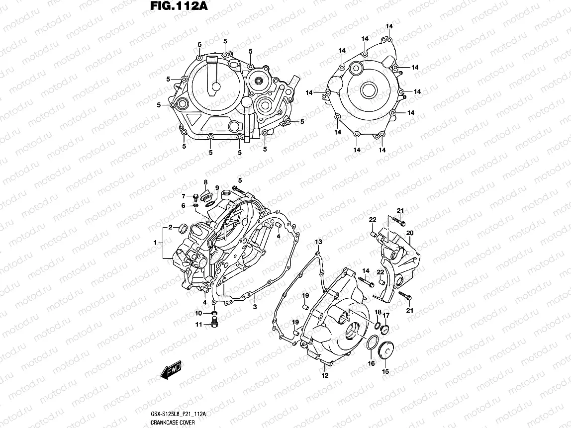 112A - CRANKCASE COVER