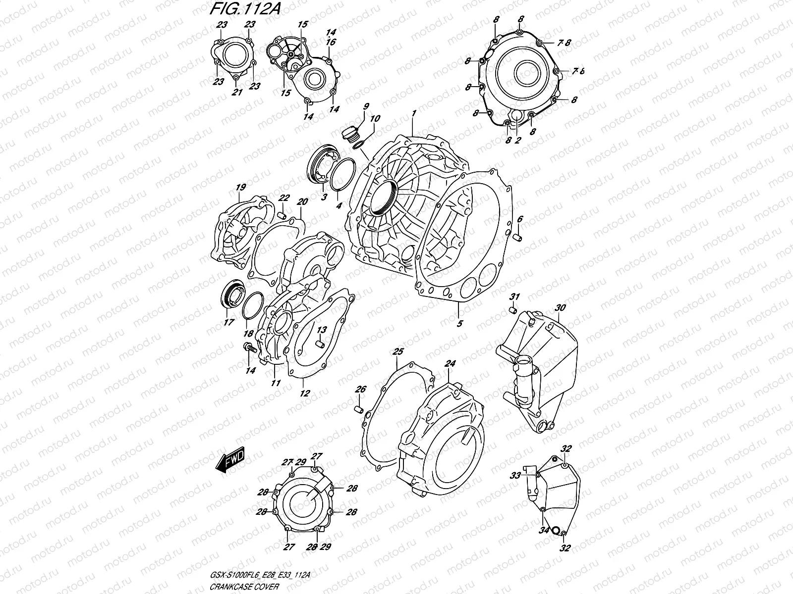 112A - CRANKCASE COVER