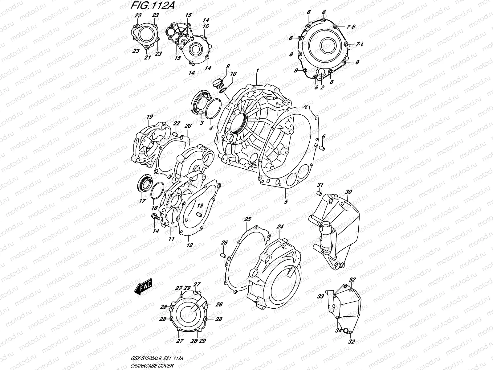 112A - CRANKCASE COVER