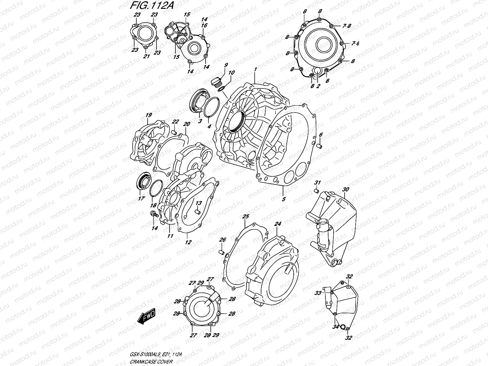 112A - CRANKCASE COVER