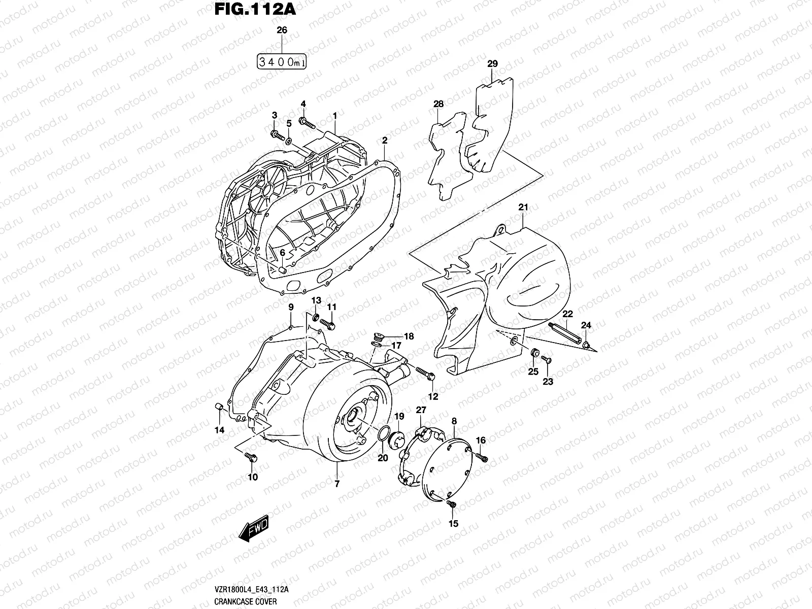 112A - CRANKCASE COVER