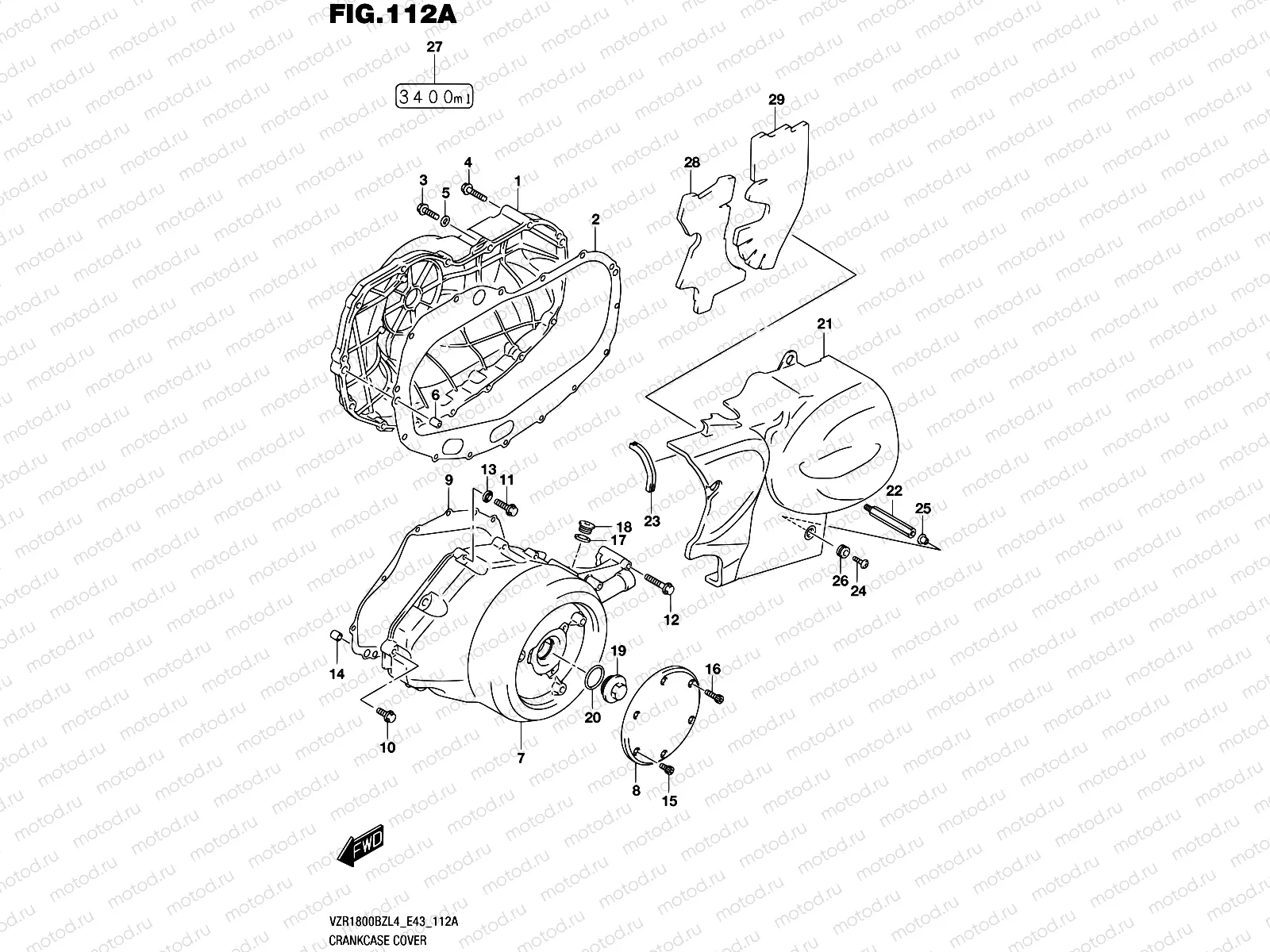 112A - CRANKCASE COVER