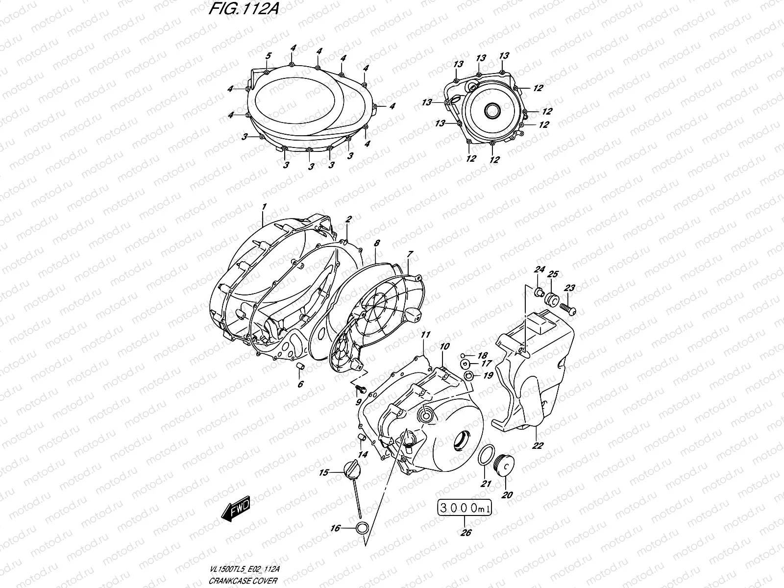 112A - CRANKCASE COVER