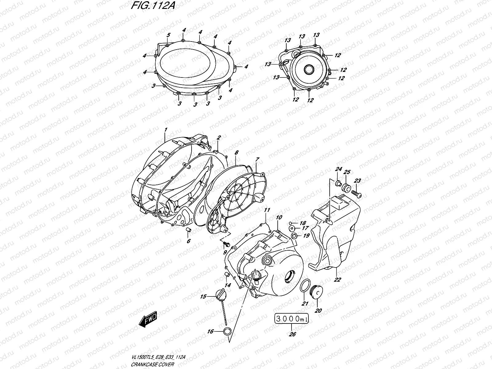 112A - CRANKCASE COVER