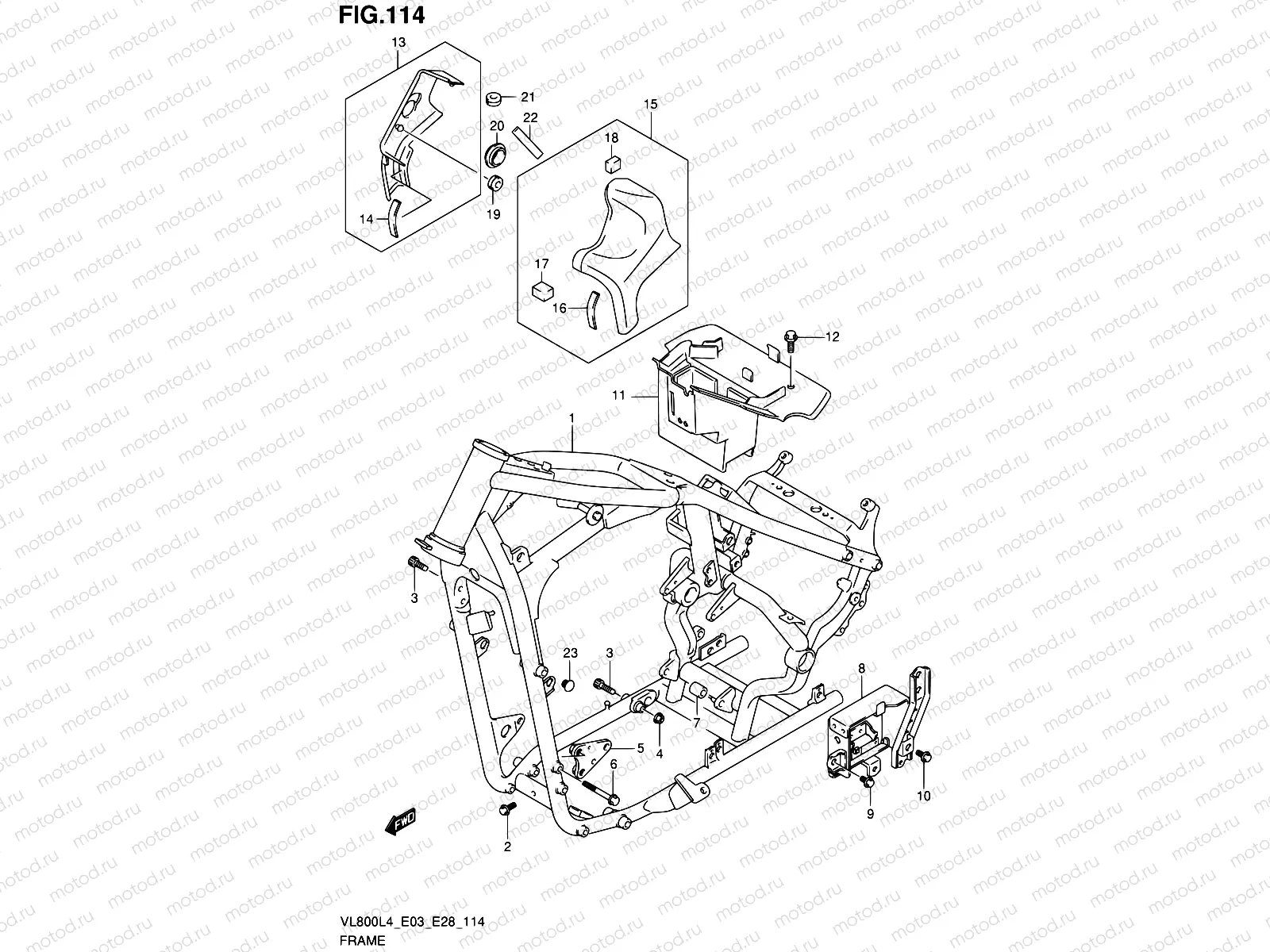 114 - FRAME (VL800TL4 E28)