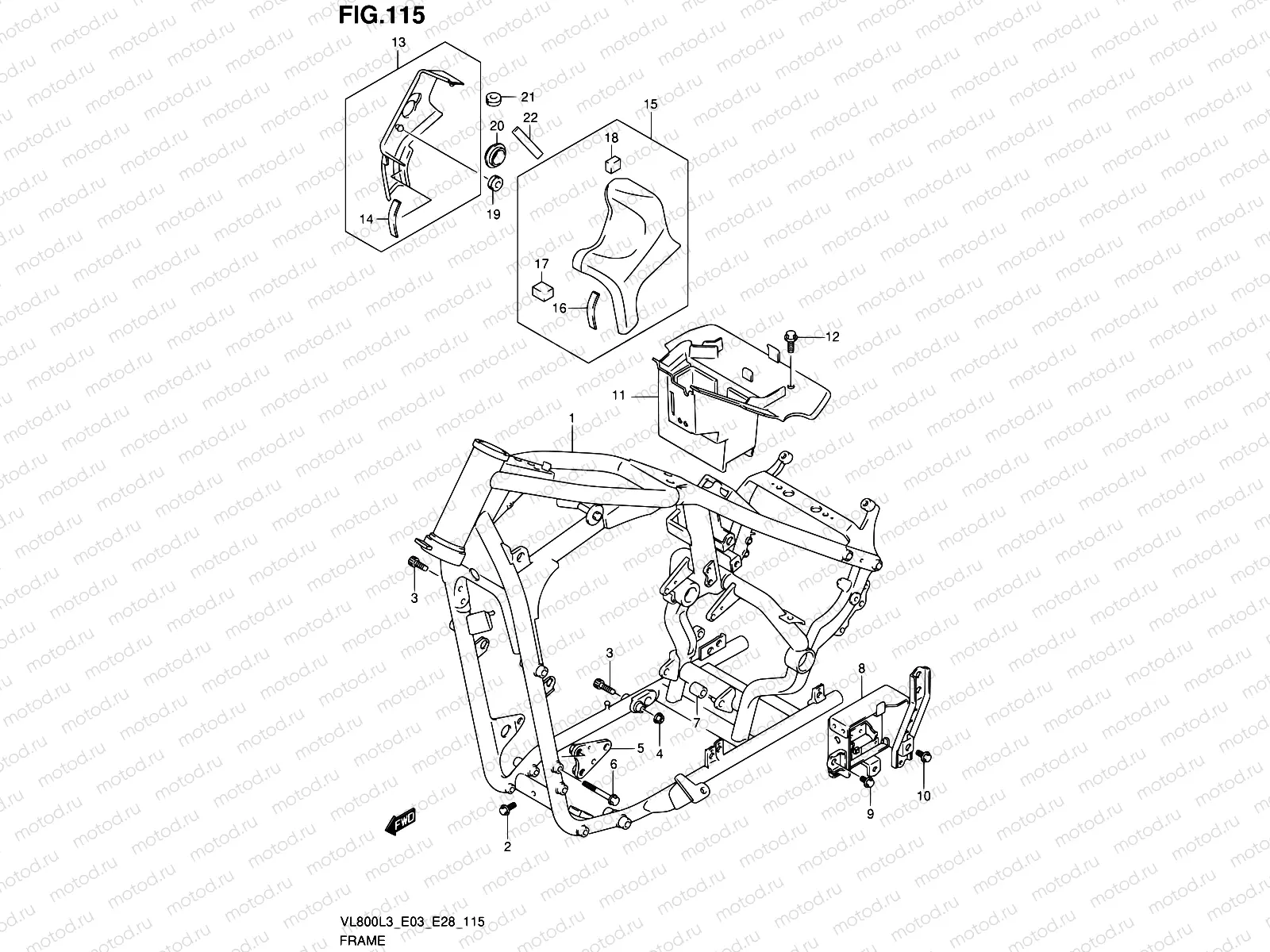 115 - FRAME (VL800TL3 E33)