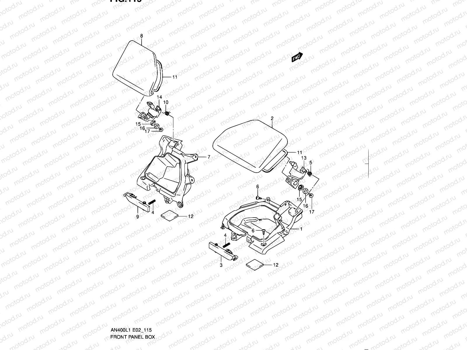 115 - FRONT PANEL BOX