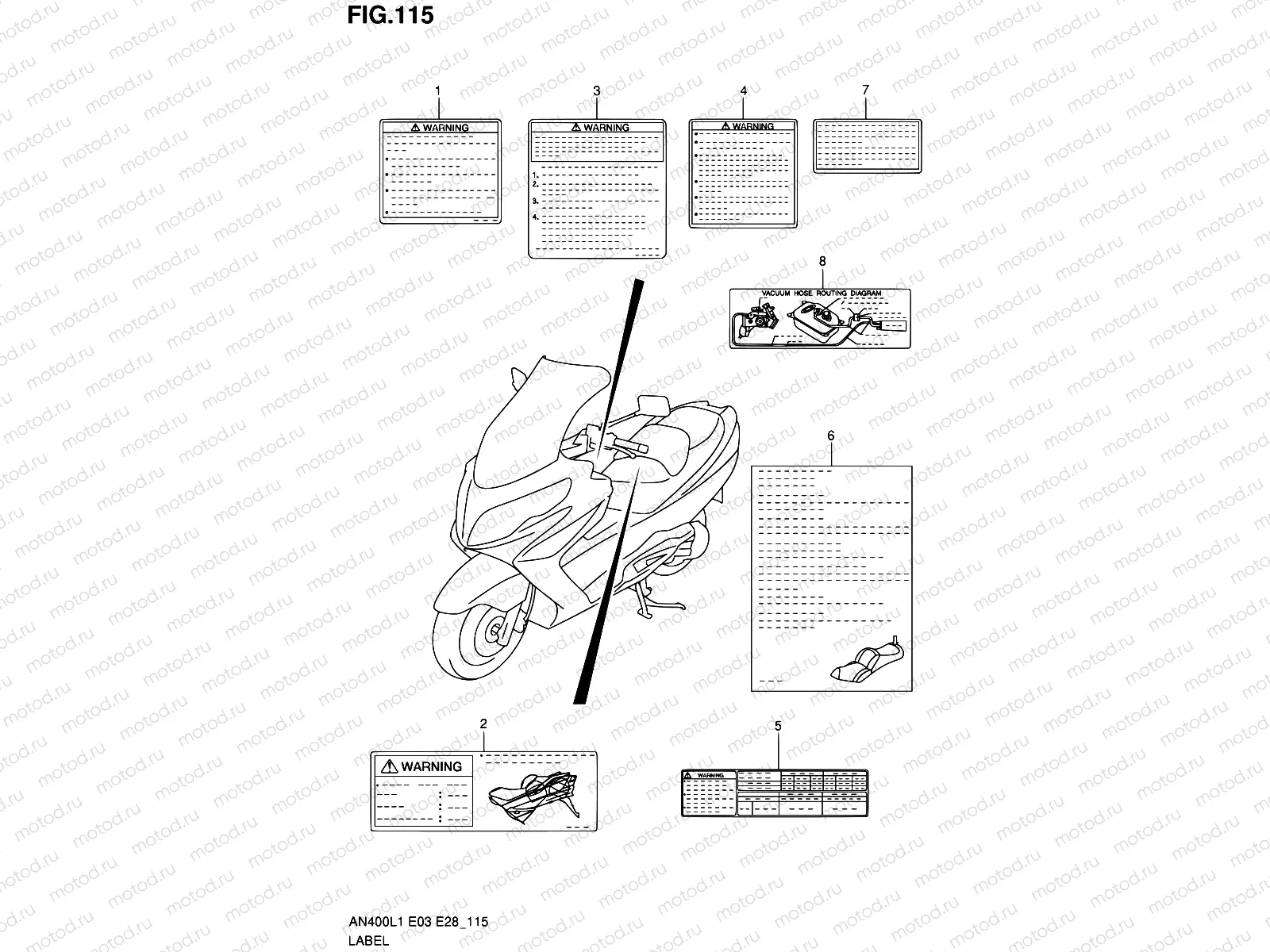 115 - LABEL (AN400AL1 E33)