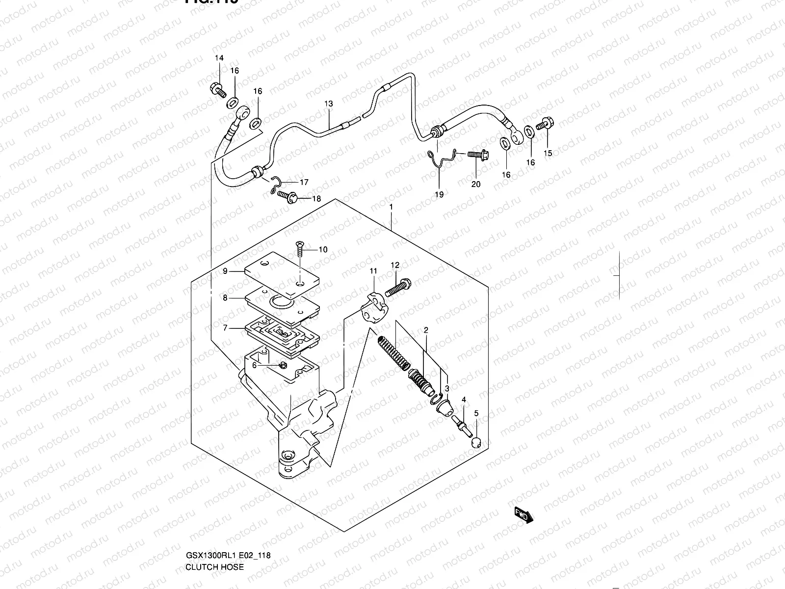 118 - CLUTCH HOSE