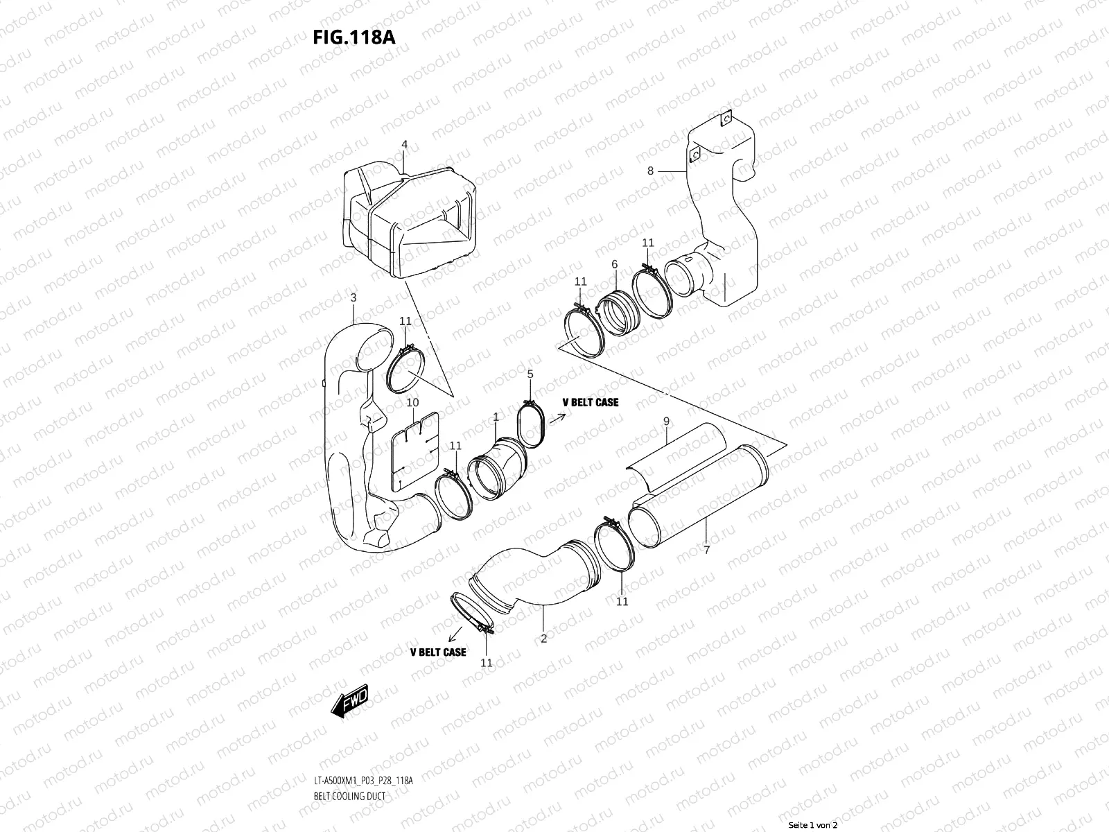 118A - BELT COOLING DUCT