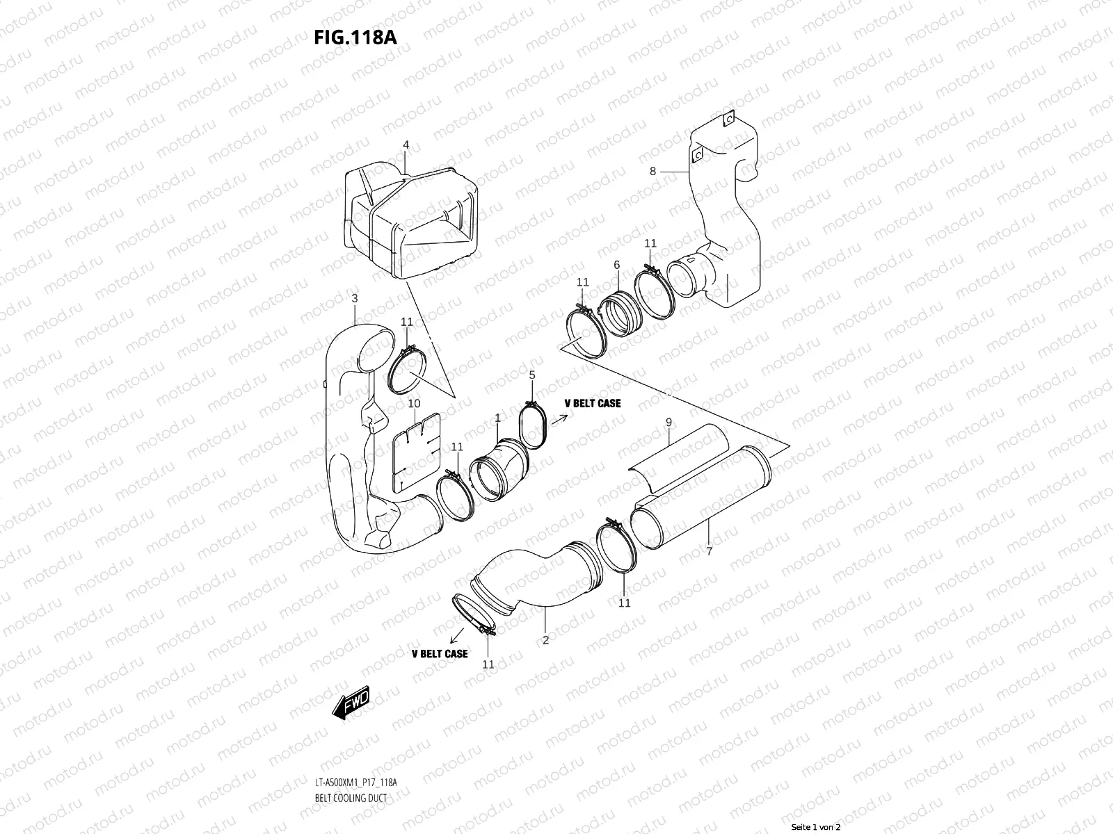 118A - BELT COOLING DUCT