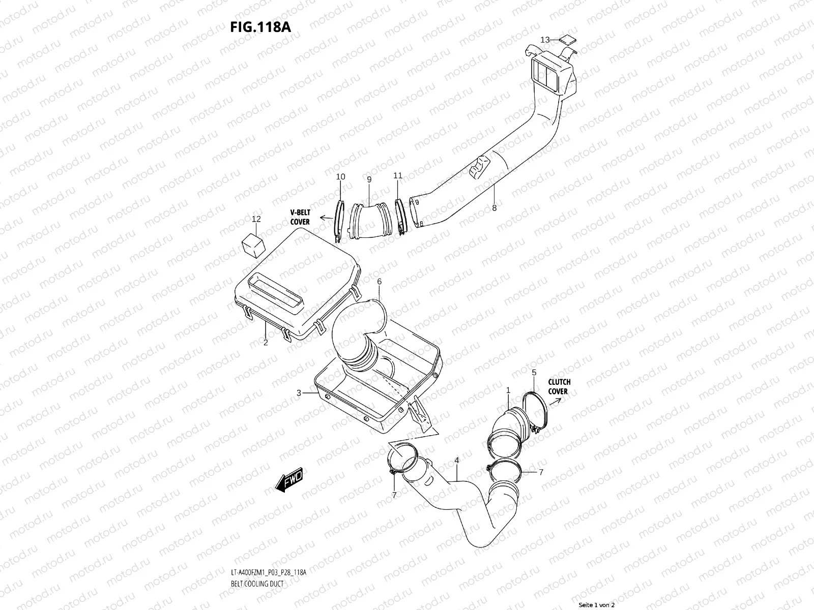 118A - BELT COOLING DUCT