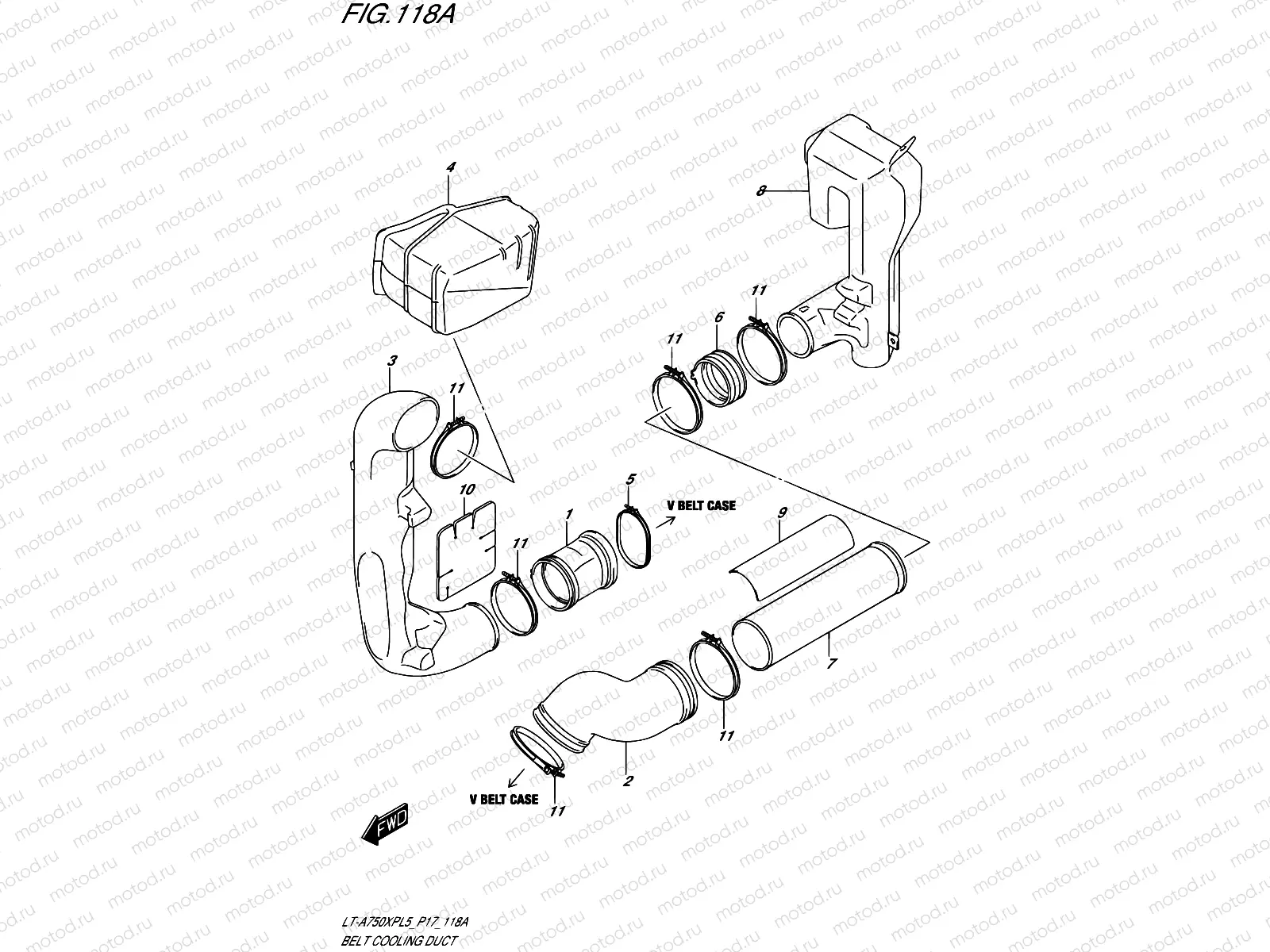 118A - BELT COOLING DUCT