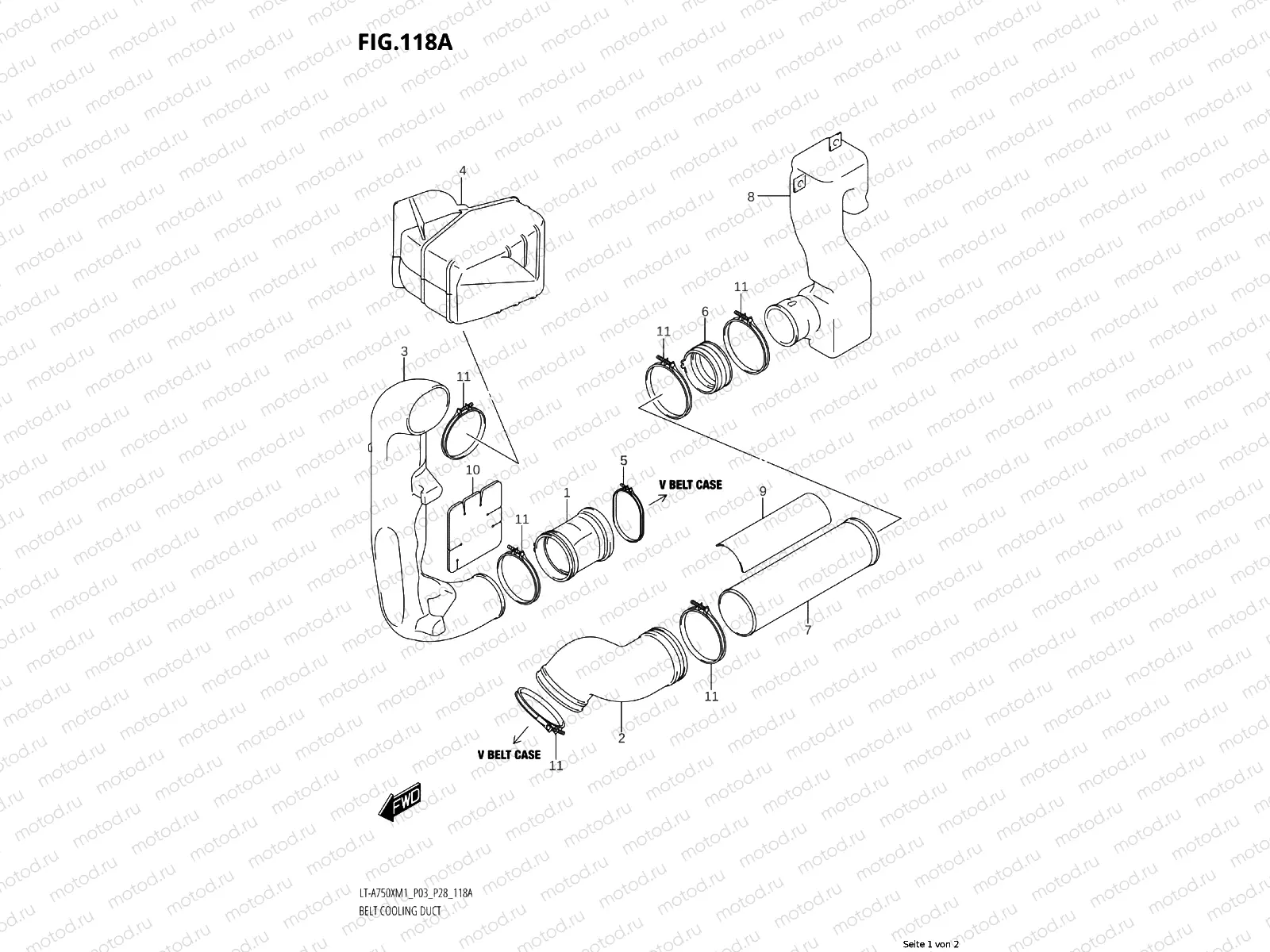118A - BELT COOLING DUCT